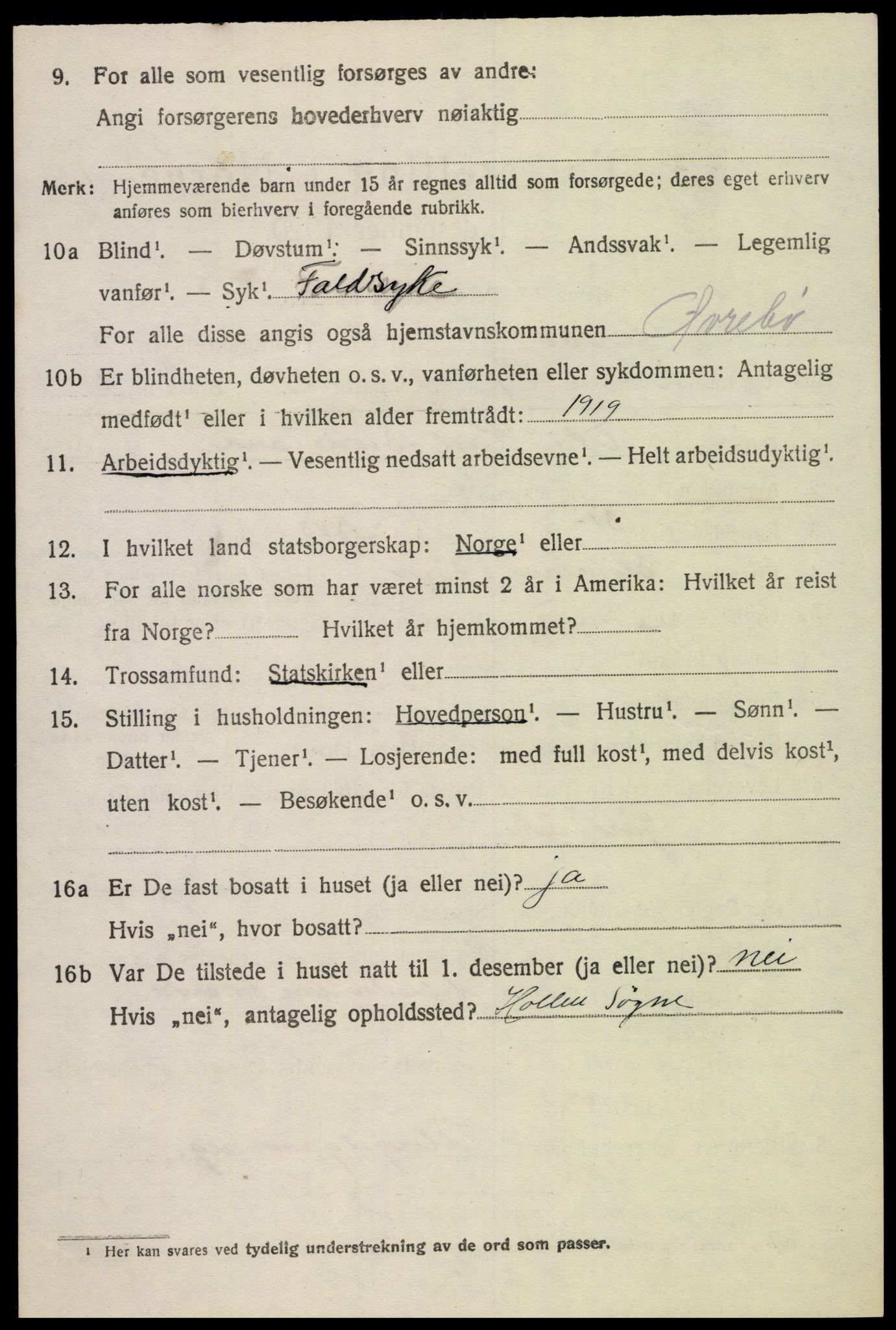 SAK, 1920 census for Øvrebø, 1920, p. 969