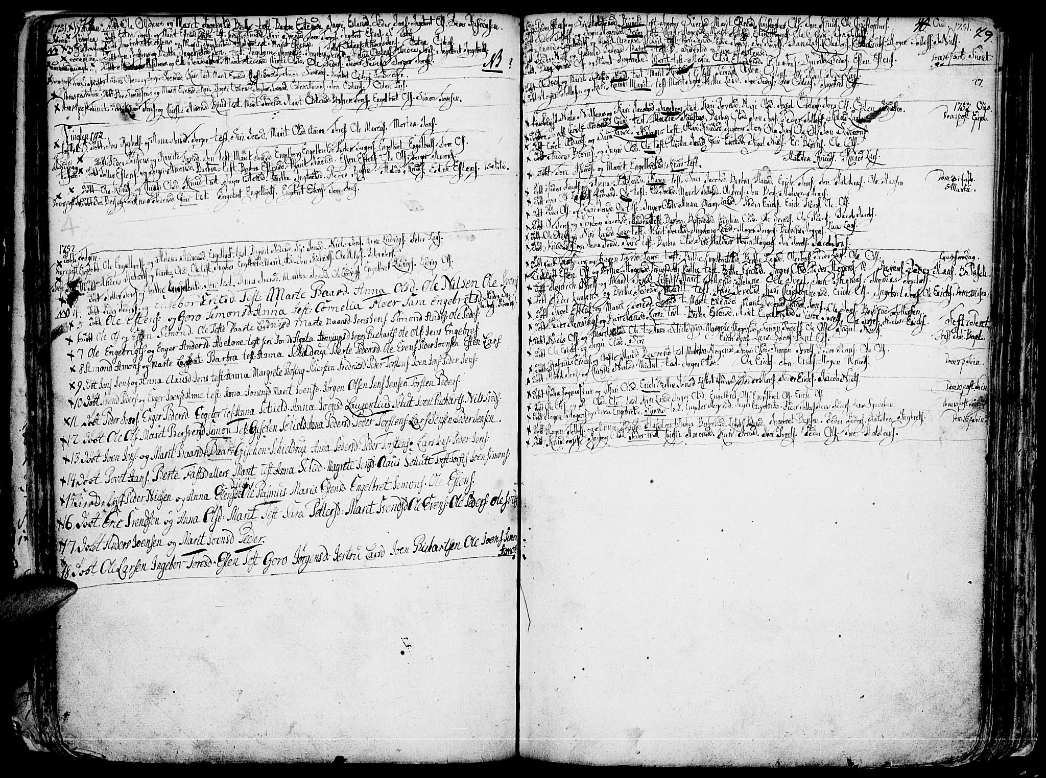 Tolga prestekontor, AV/SAH-PREST-062/K/L0001: Parish register (official) no. 1, 1733-1767, p. 78-79