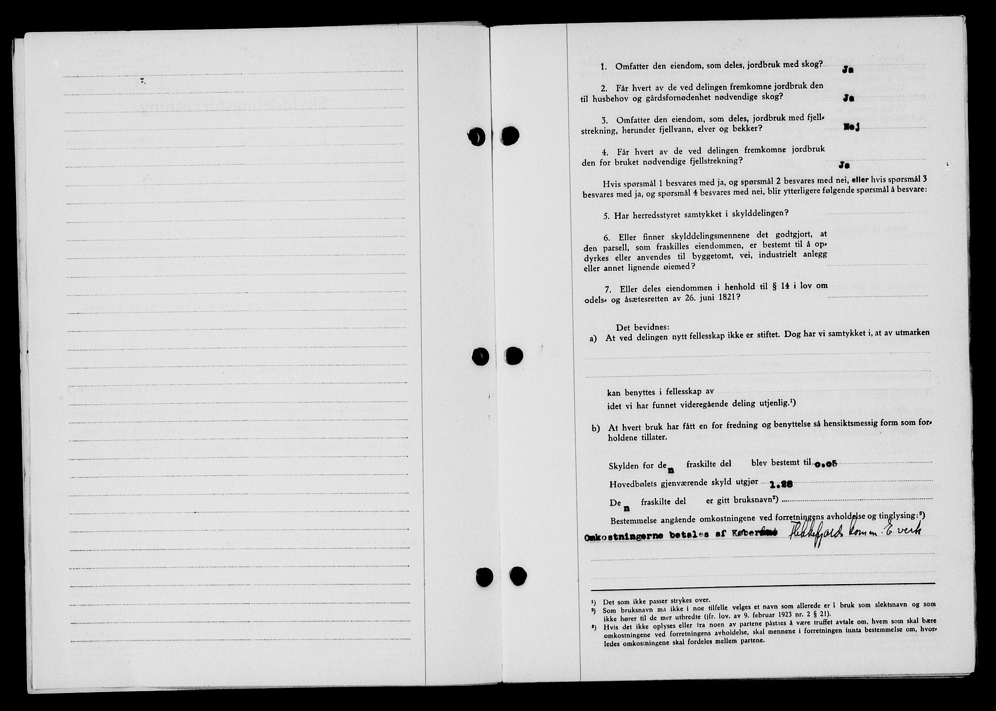 Flekkefjord sorenskriveri, SAK/1221-0001/G/Gb/Gba/L0060: Mortgage book no. A-8, 1945-1946, Diary no: : 542/1945