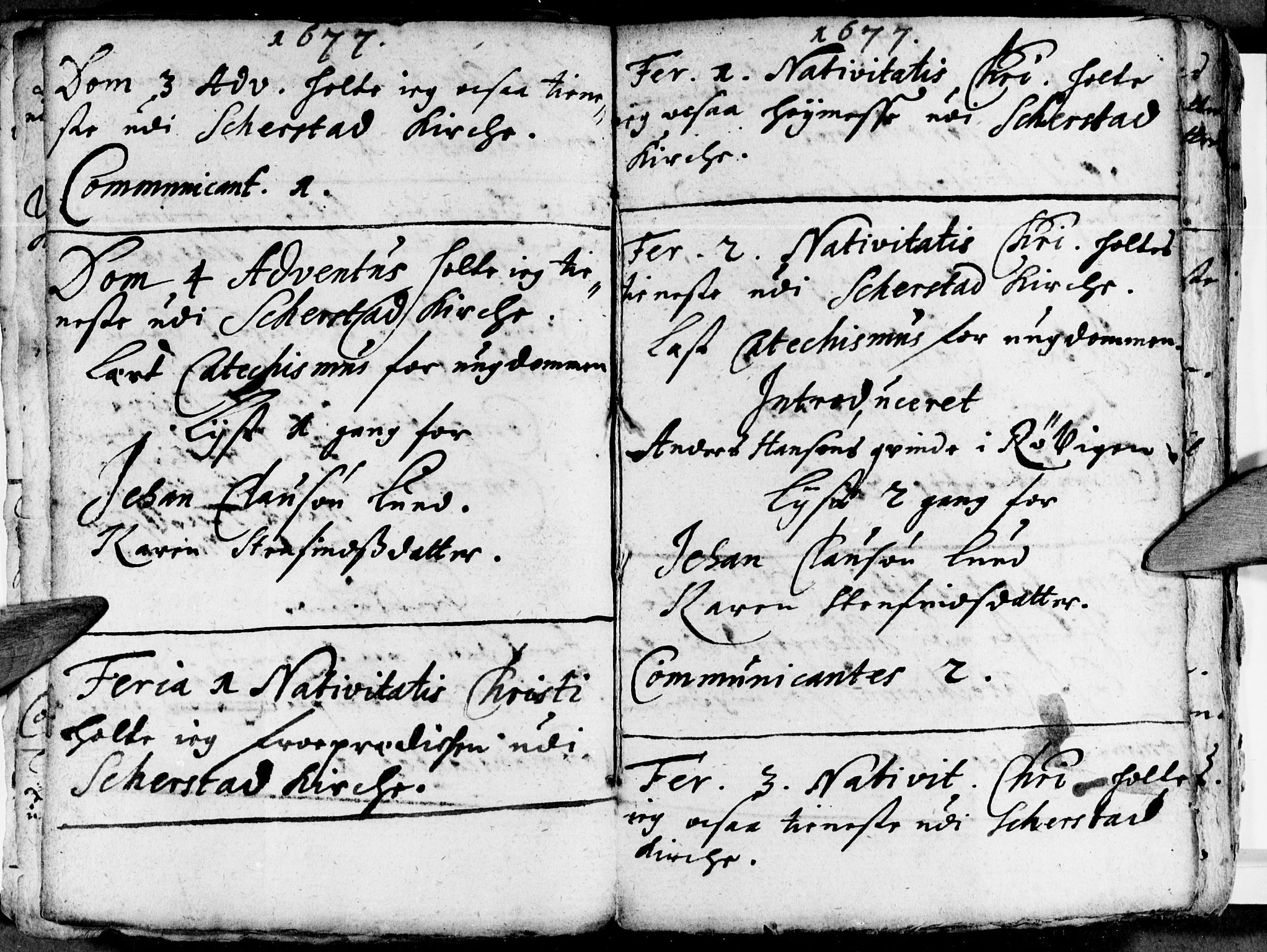 Ministerialprotokoller, klokkerbøker og fødselsregistre - Nordland, SAT/A-1459/852/L0731: Parish register (official) no. 852A01, 1672-1678