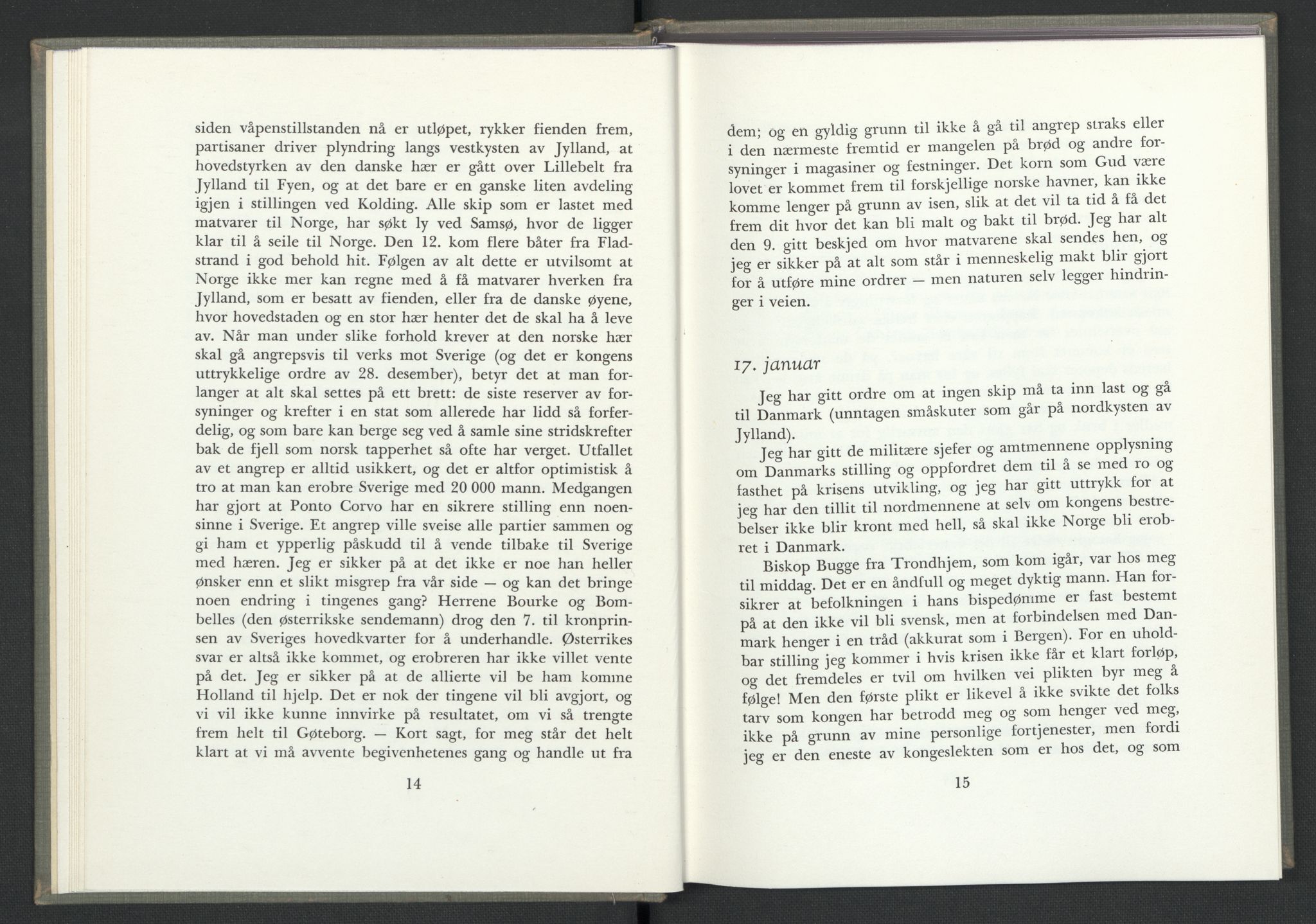 Andre publikasjoner, PUBL/PUBL-999/0003/0002: Christian Frederiks dagbok fra 1814 (1954), 1814, p. 11