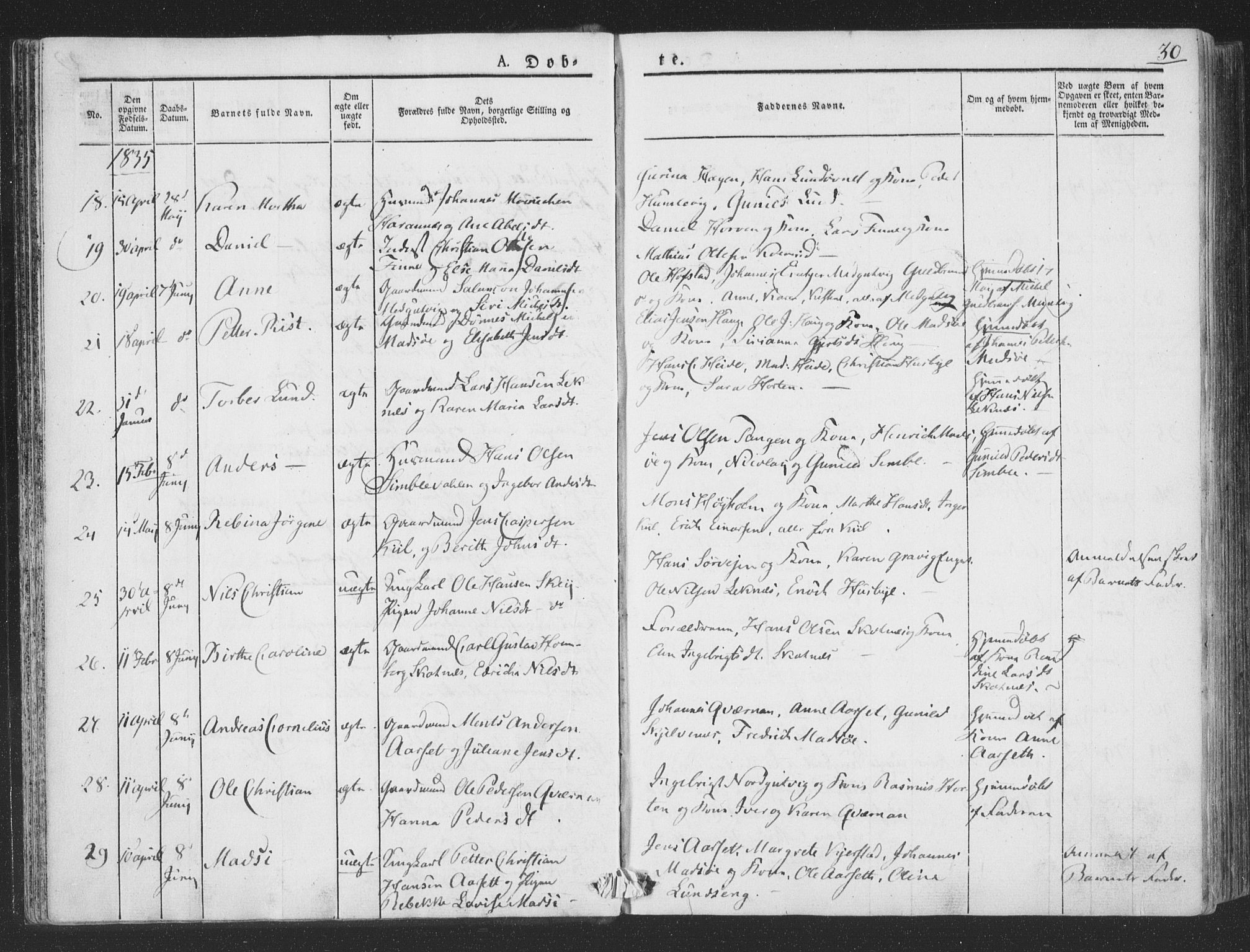 Ministerialprotokoller, klokkerbøker og fødselsregistre - Nord-Trøndelag, AV/SAT-A-1458/780/L0639: Parish register (official) no. 780A04, 1830-1844, p. 30