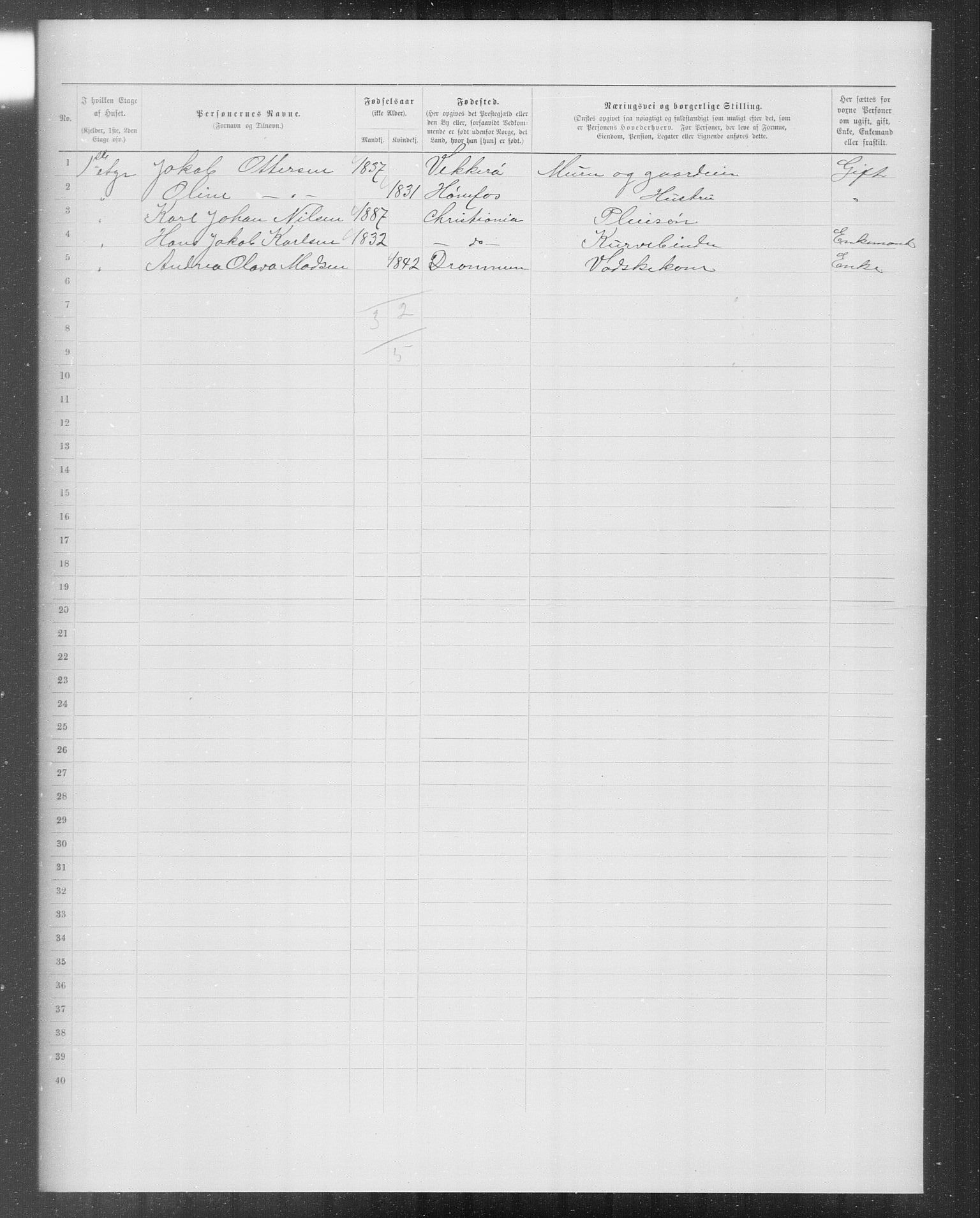 OBA, Municipal Census 1899 for Kristiania, 1899, p. 10808