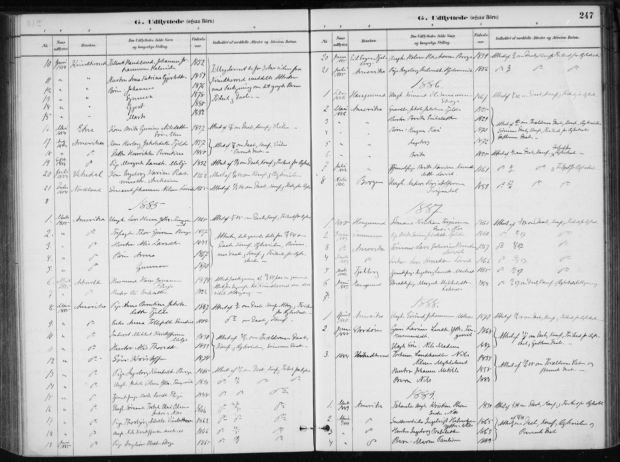 Skånevik sokneprestembete, SAB/A-77801/H/Haa: Parish register (official) no. B 1, 1879-1914, p. 247