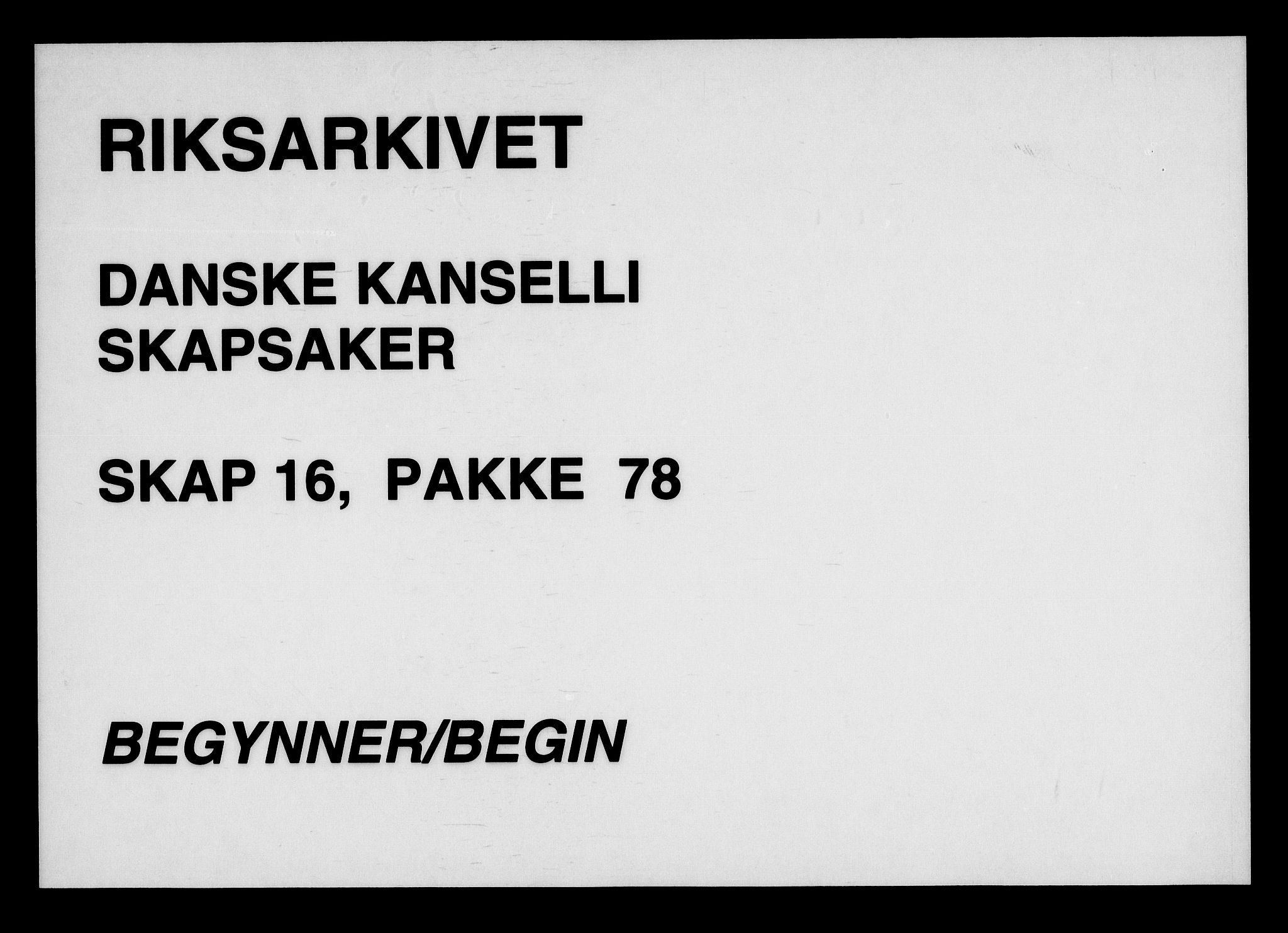 Danske Kanselli, Skapsaker, RA/EA-4061/F/L0128: Skap 16, pakke 77-81, 1797-1804, p. 108