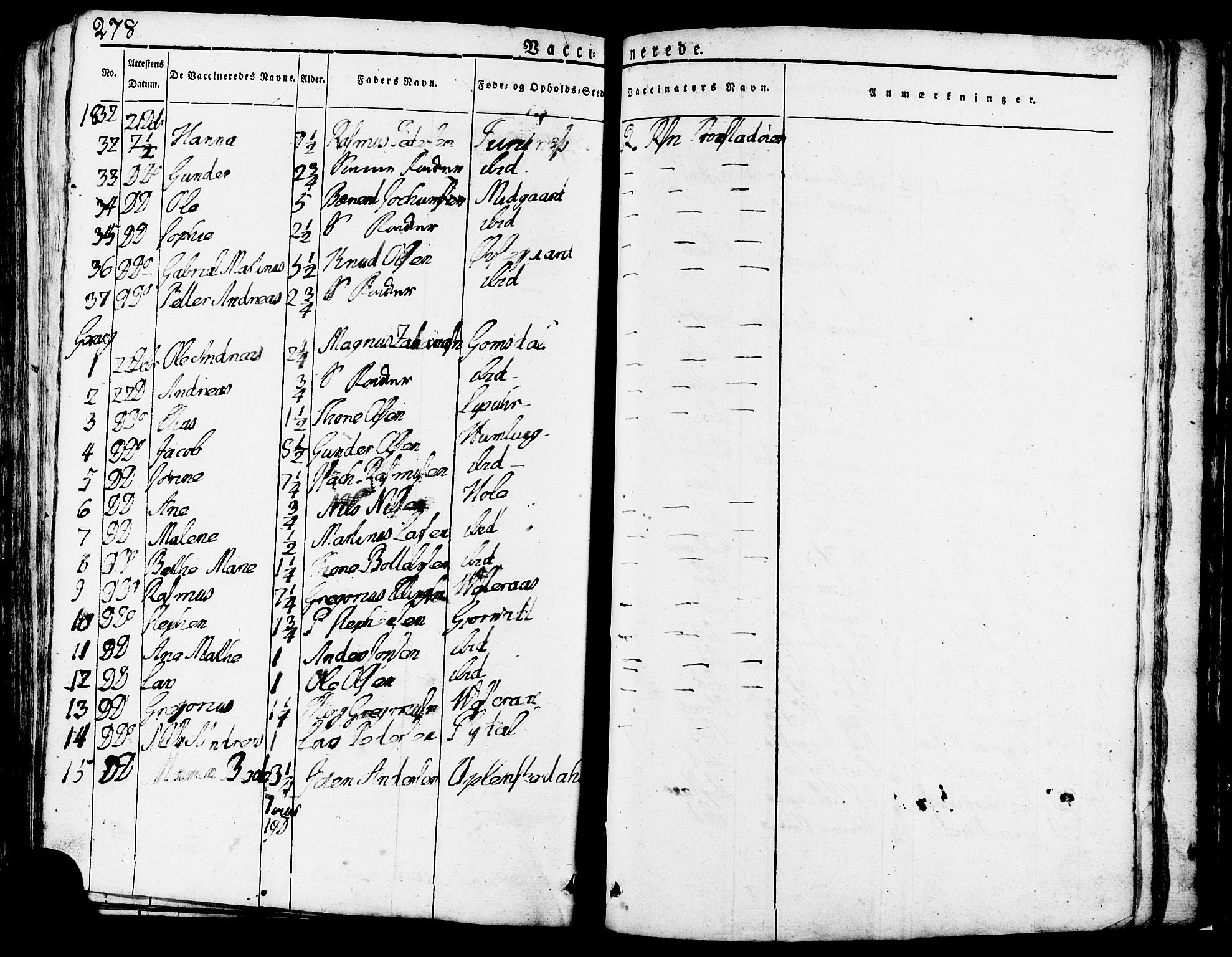 Ministerialprotokoller, klokkerbøker og fødselsregistre - Møre og Romsdal, AV/SAT-A-1454/517/L0221: Parish register (official) no. 517A01, 1827-1858, p. 278