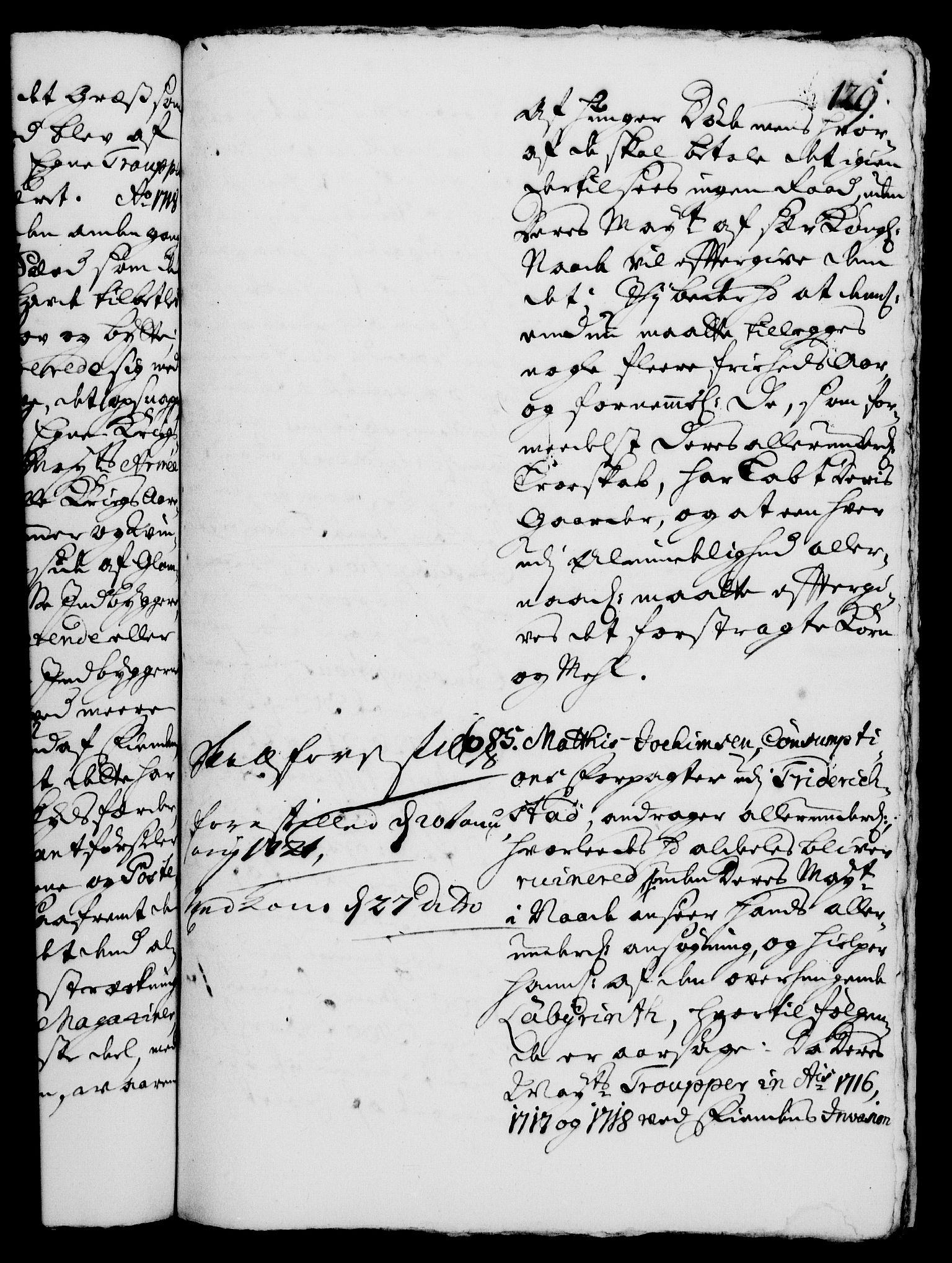 Rentekammeret, Kammerkanselliet, AV/RA-EA-3111/G/Gh/Gha/L0003: Norsk ekstraktmemorialprotokoll, sak. 600-765 (merket RK 53.48), 1720-1721, p. 129