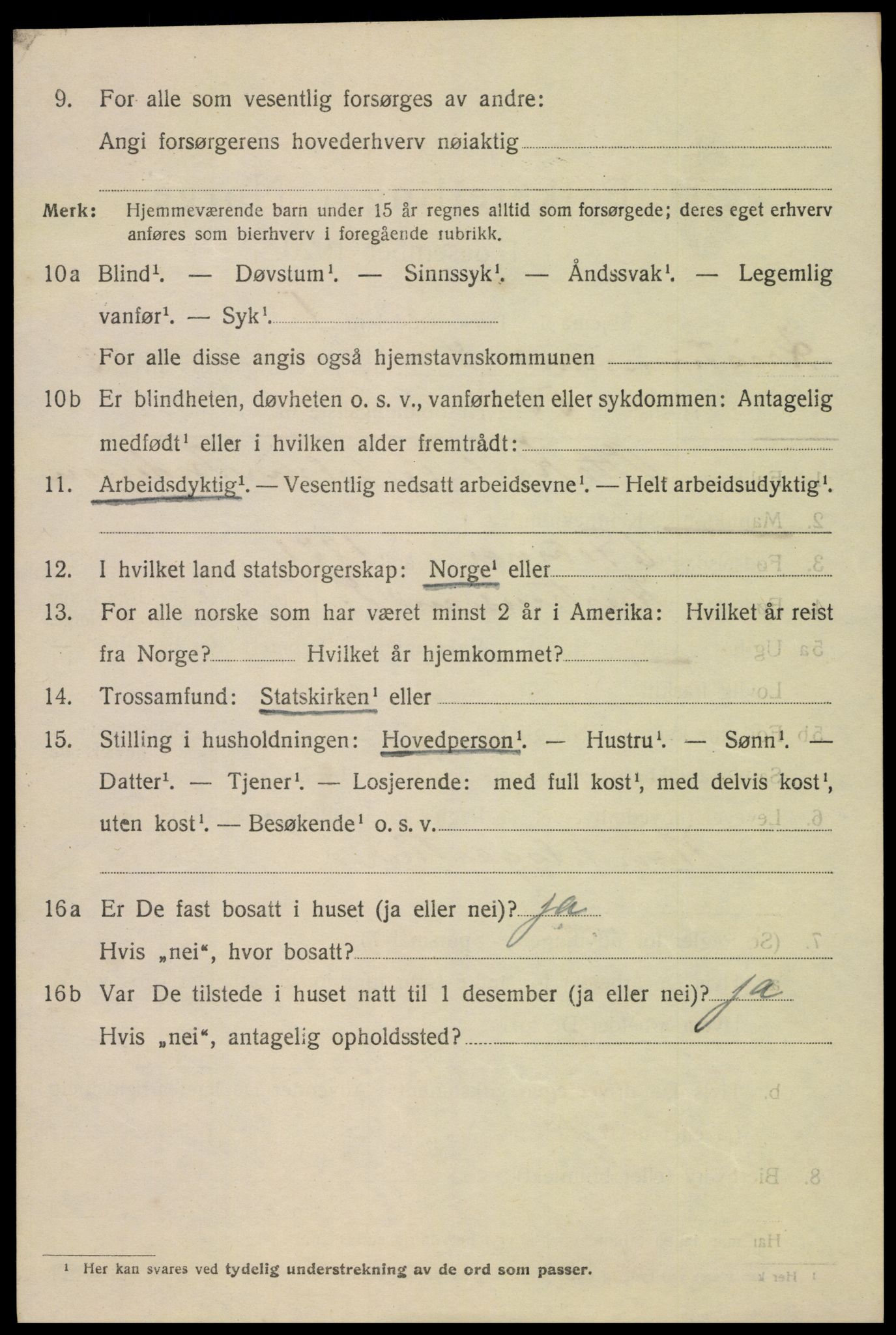 SAK, 1920 census for Kristiansand, 1920, p. 28260