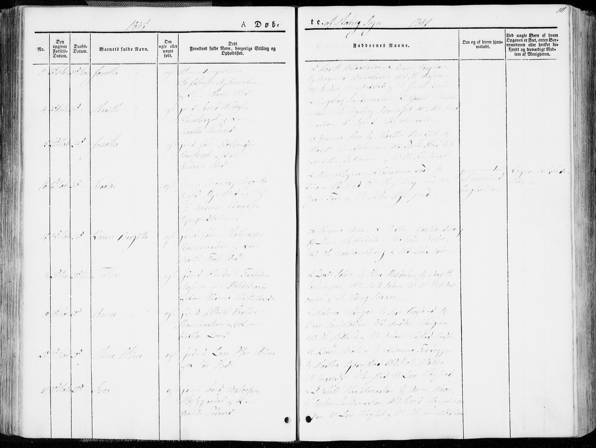 Ministerialprotokoller, klokkerbøker og fødselsregistre - Sør-Trøndelag, AV/SAT-A-1456/606/L0290: Parish register (official) no. 606A05, 1841-1847, p. 111