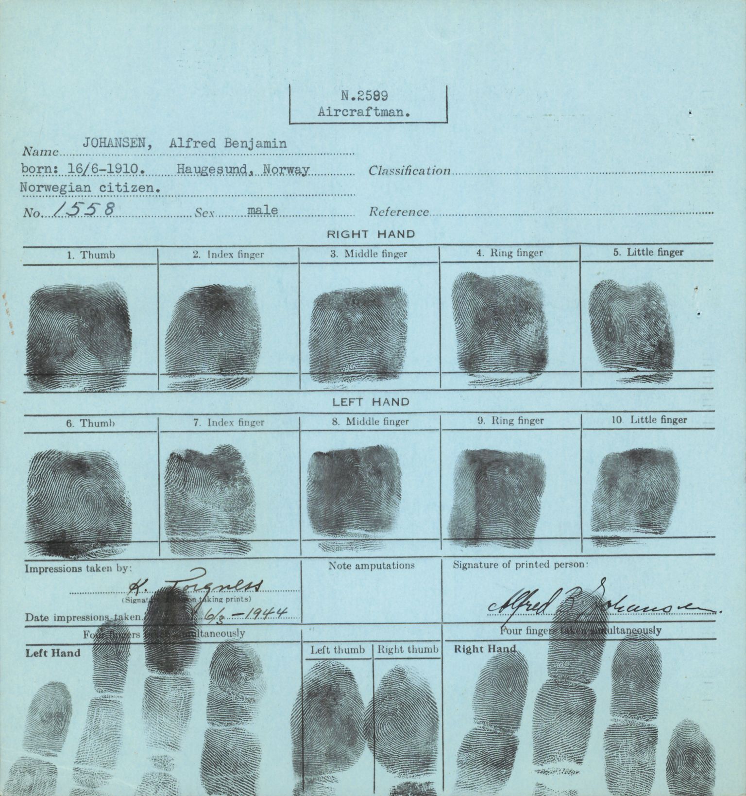 Forsvaret, Forsvarets overkommando/Luftforsvarsstaben, AV/RA-RAFA-4079/P/Pa/L0024: Personellpapirer, 1910, p. 410