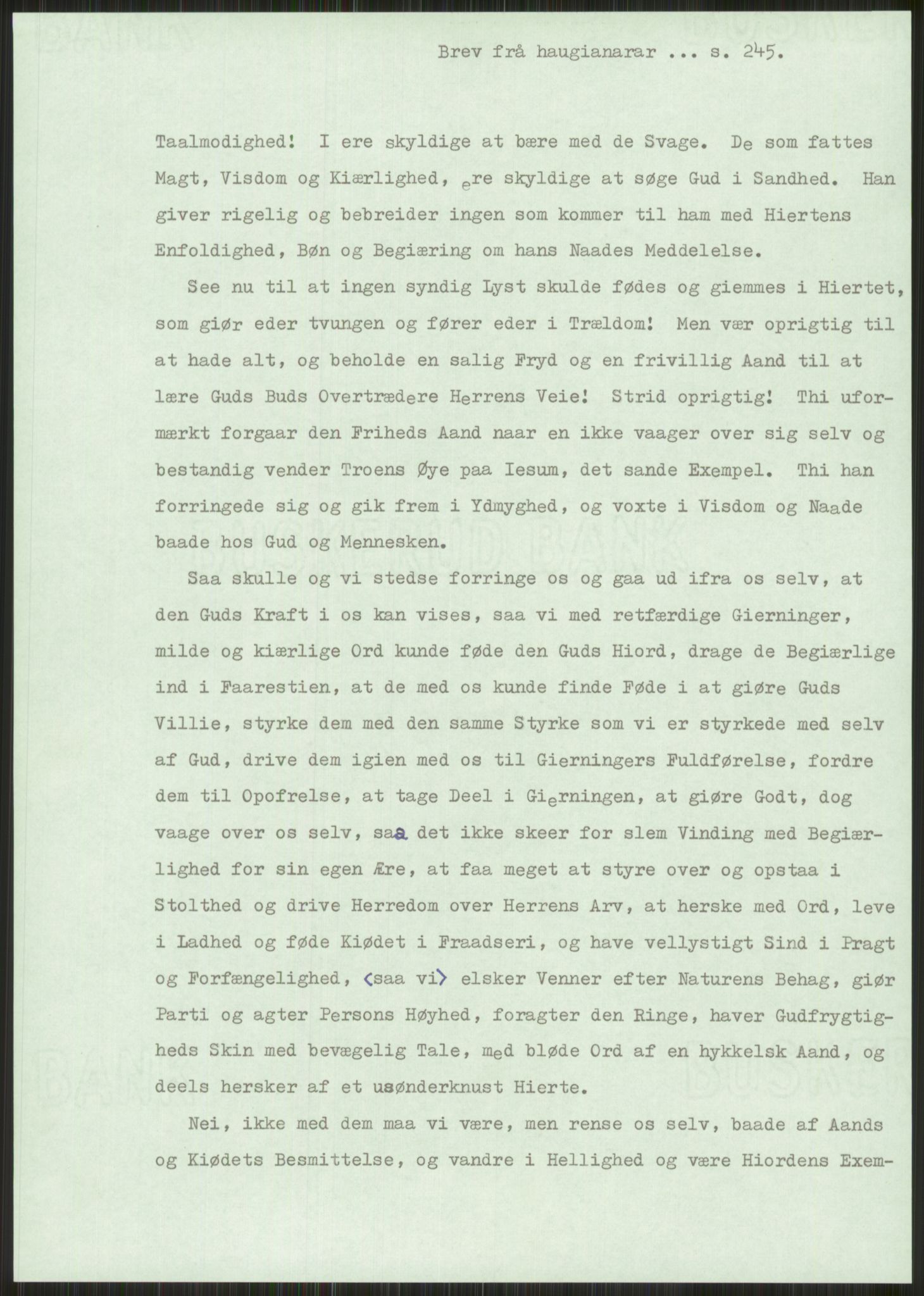 Samlinger til kildeutgivelse, Haugianerbrev, AV/RA-EA-6834/F/L0001: Haugianerbrev I: 1760-1804, 1760-1804, p. 245