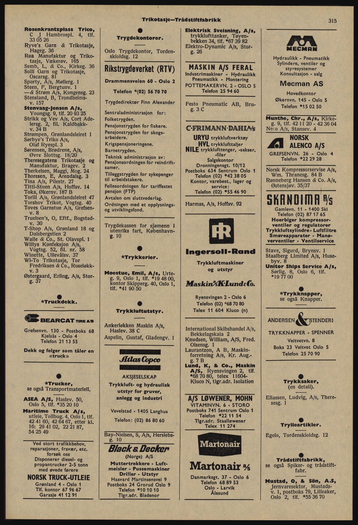 Kristiania/Oslo adressebok, PUBL/-, 1977-1978, p. 315