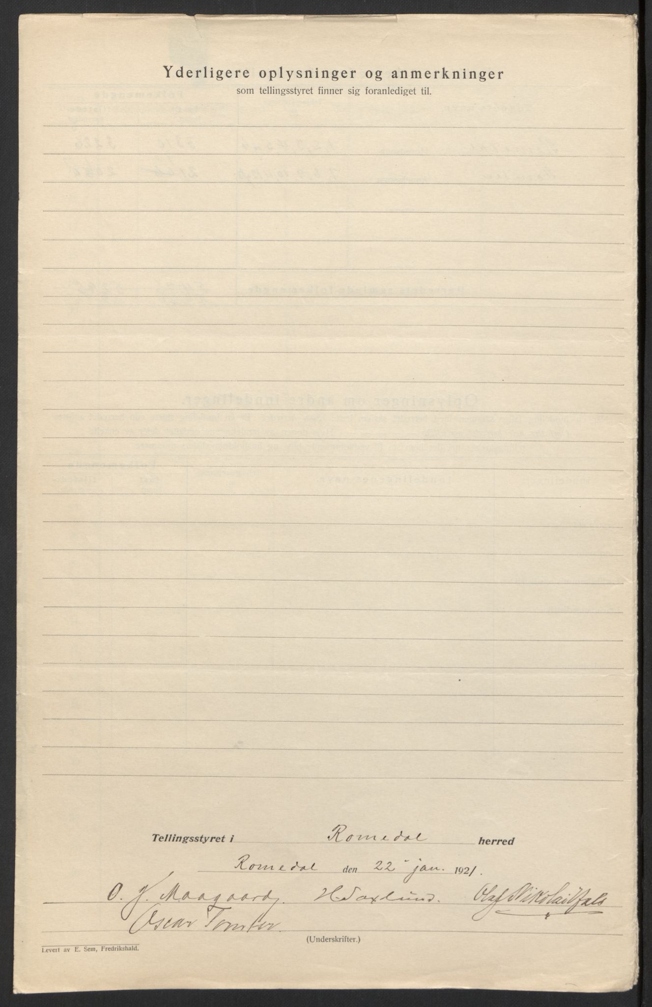 SAH, 1920 census for Romedal, 1920, p. 9