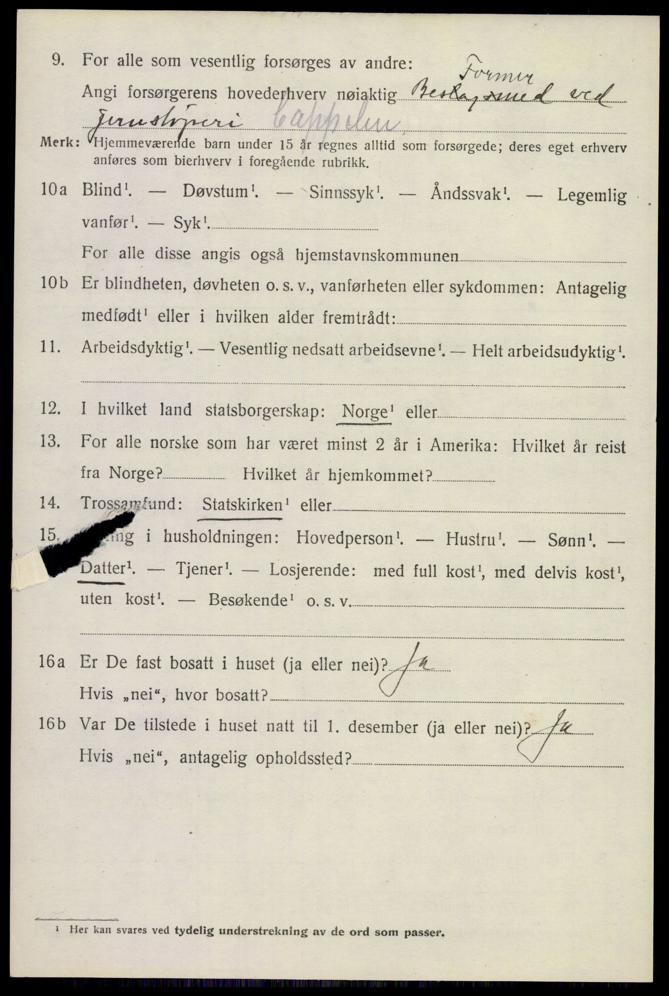 SAKO, 1920 census for Holla, 1920, p. 3050