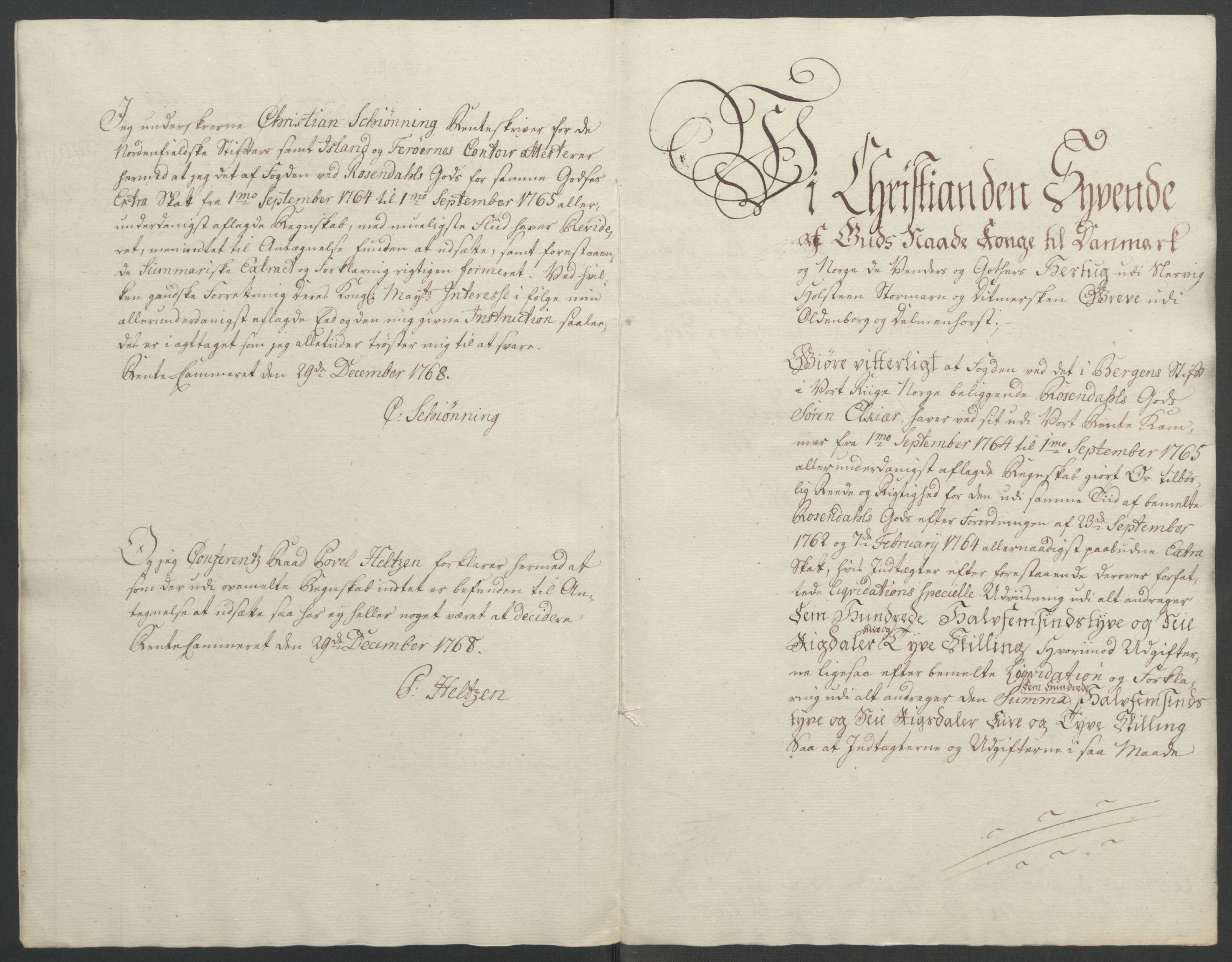 Rentekammeret inntil 1814, Reviderte regnskaper, Fogderegnskap, AV/RA-EA-4092/R49/L3157: Ekstraskatten Rosendal Baroni, 1762-1772, p. 120