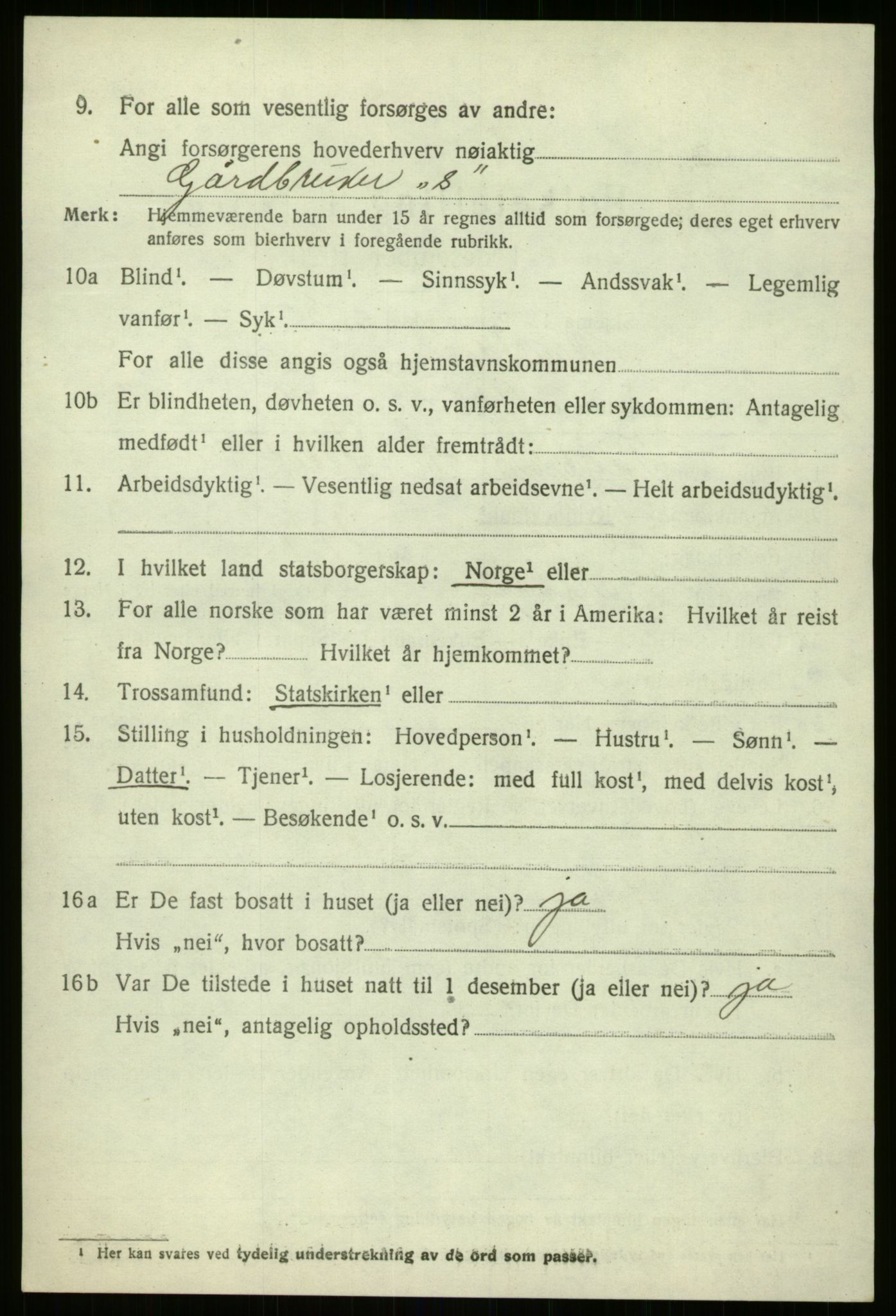 SAB, 1920 census for Naustdal, 1920, p. 5334