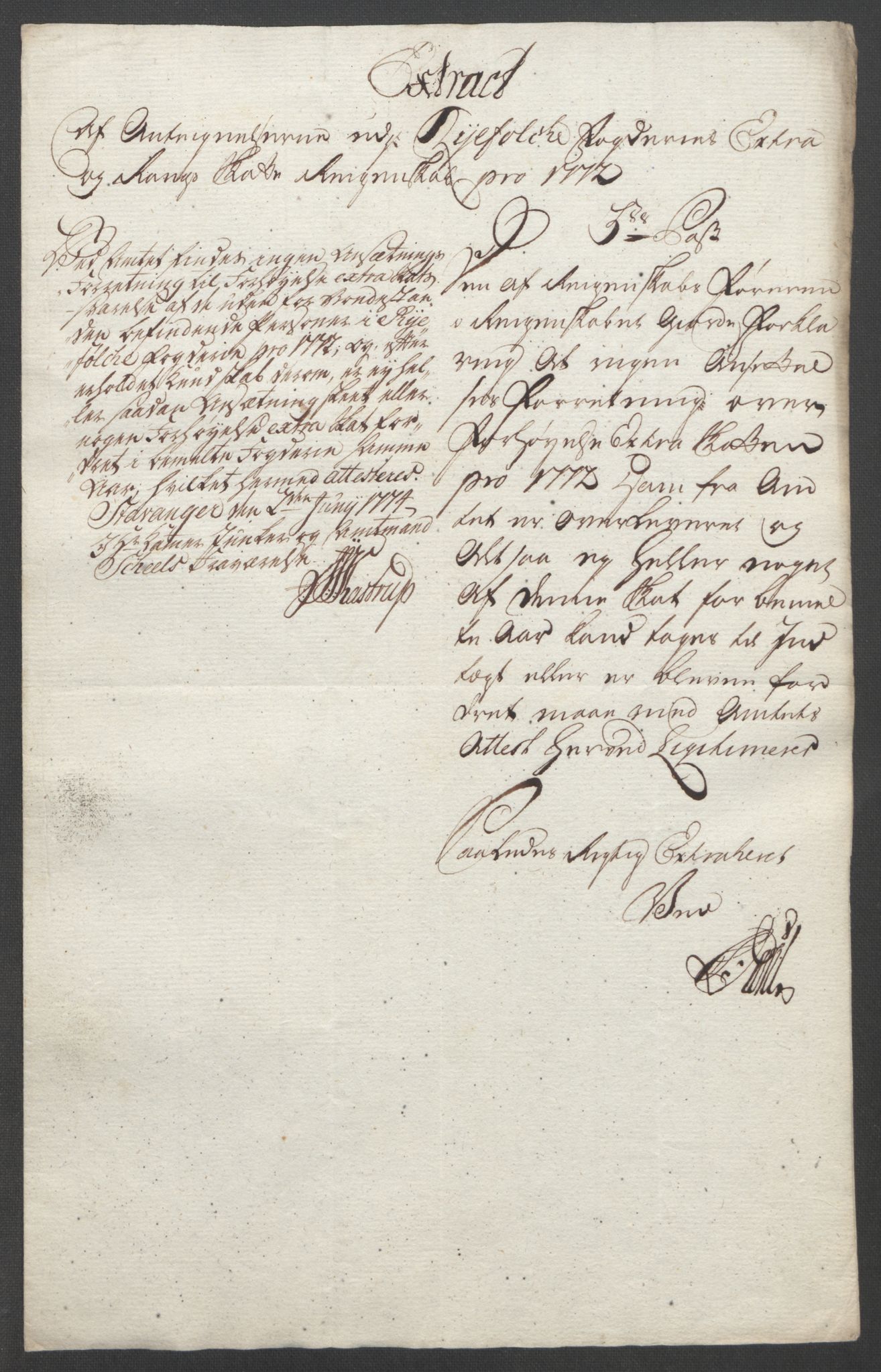 Rentekammeret inntil 1814, Reviderte regnskaper, Fogderegnskap, RA/EA-4092/R47/L2972: Ekstraskatten Ryfylke, 1762-1780, p. 432