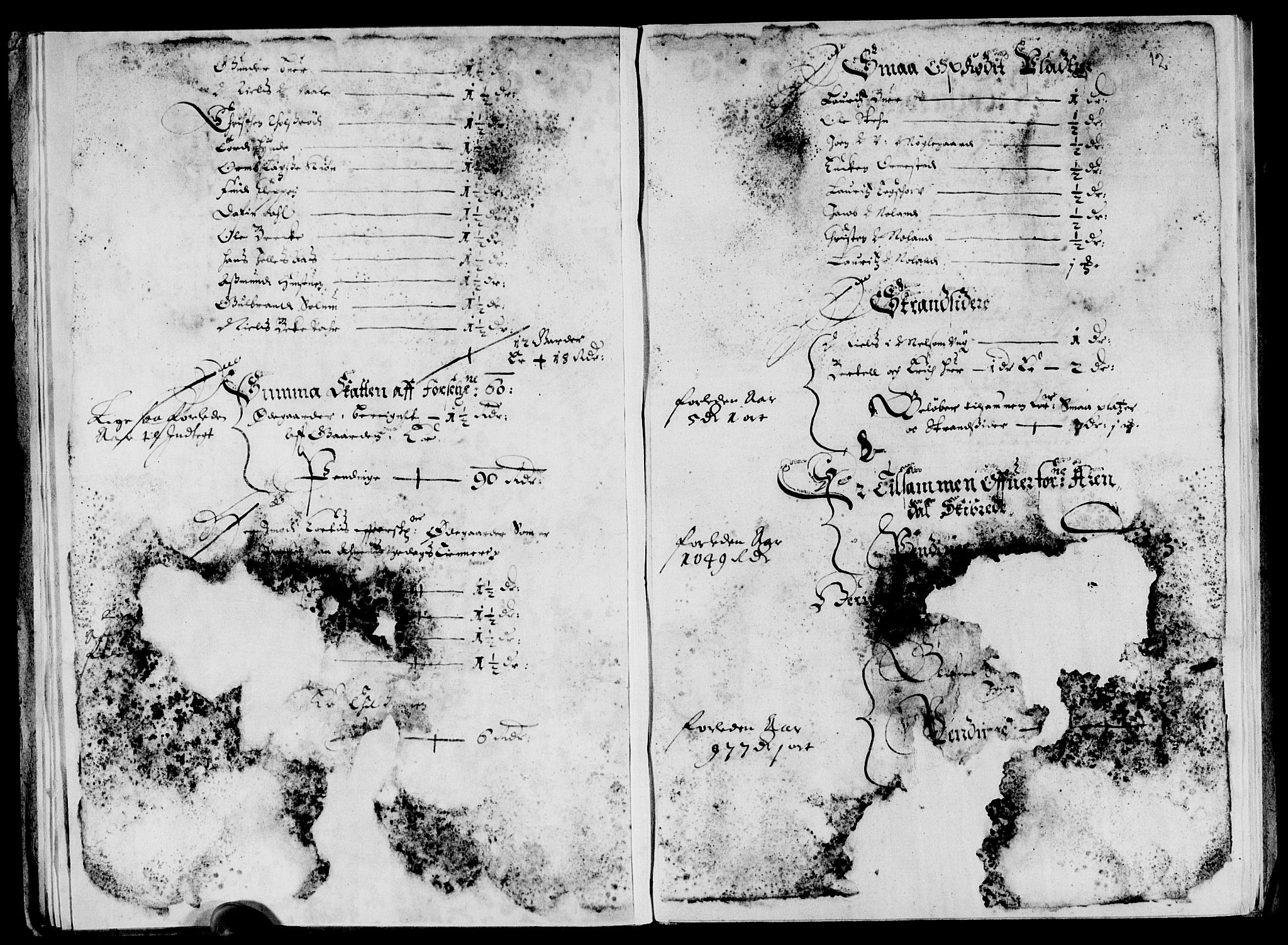 Rentekammeret inntil 1814, Reviderte regnskaper, Lensregnskaper, AV/RA-EA-5023/R/Rb/Rbo/L0028: Tønsberg len, 1647-1649