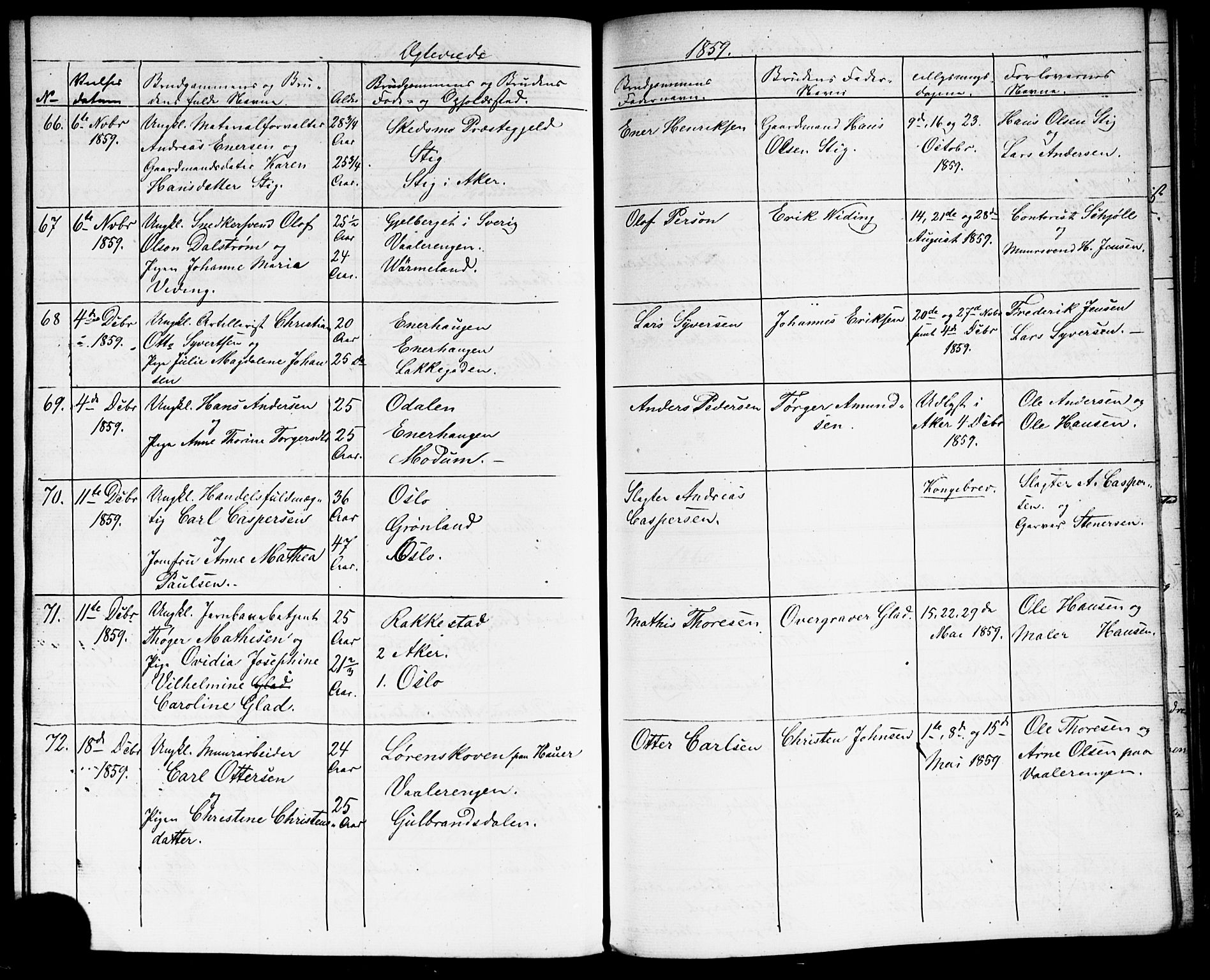 Grønland prestekontor Kirkebøker, AV/SAO-A-10848/G/Ga/L0001: Parish register (copy) no. 1, 1859-1861