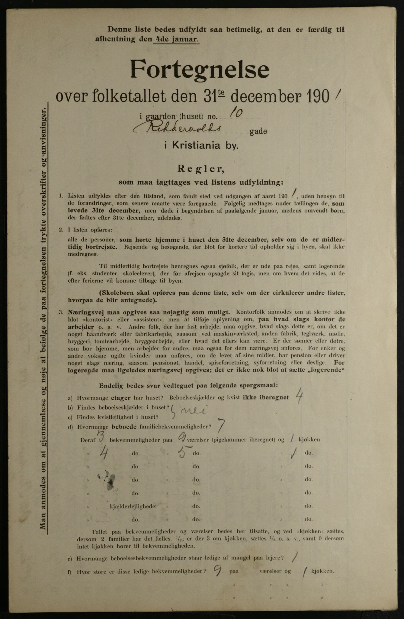 OBA, Municipal Census 1901 for Kristiania, 1901, p. 12756