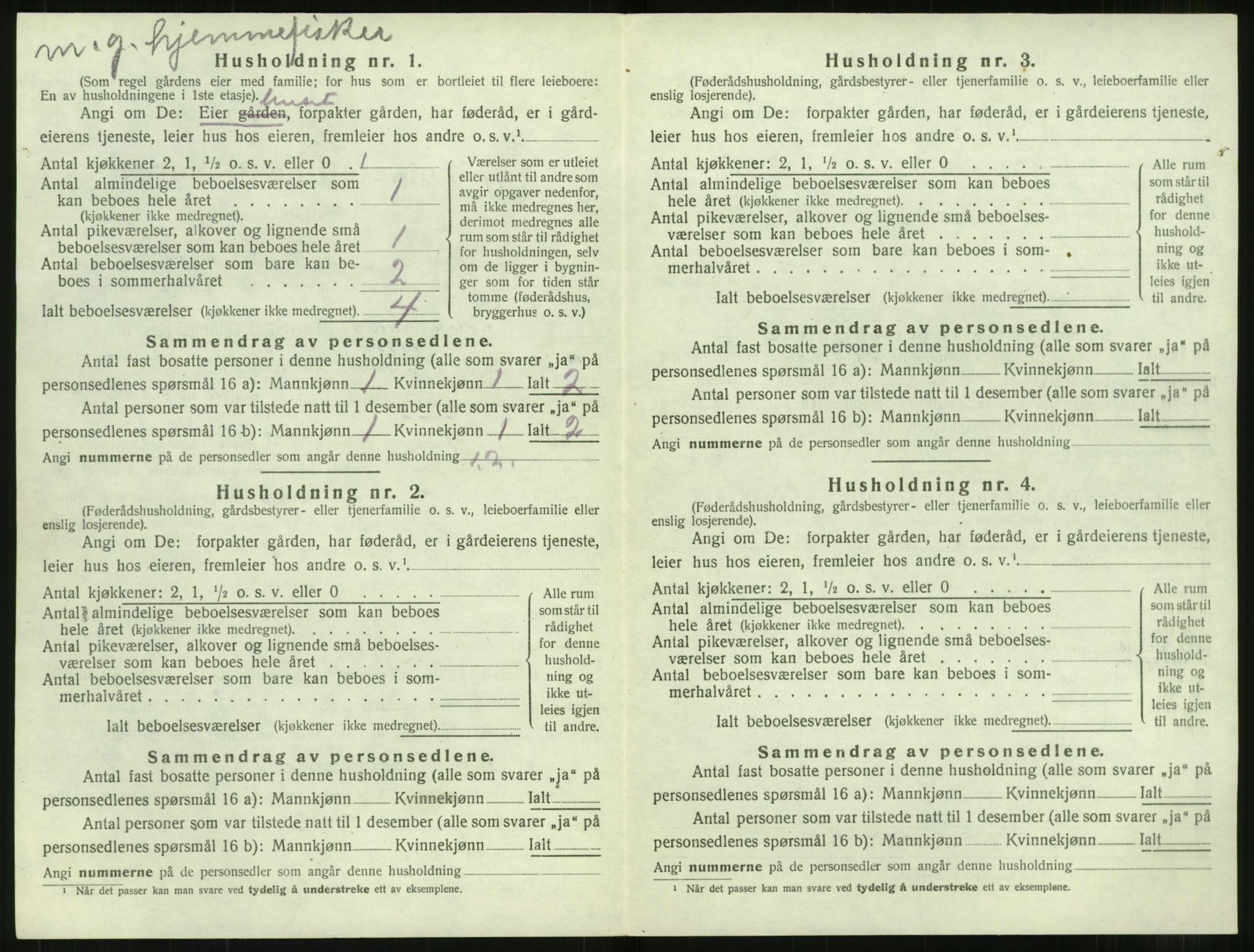 SAT, 1920 census for Ørskog, 1920, p. 493