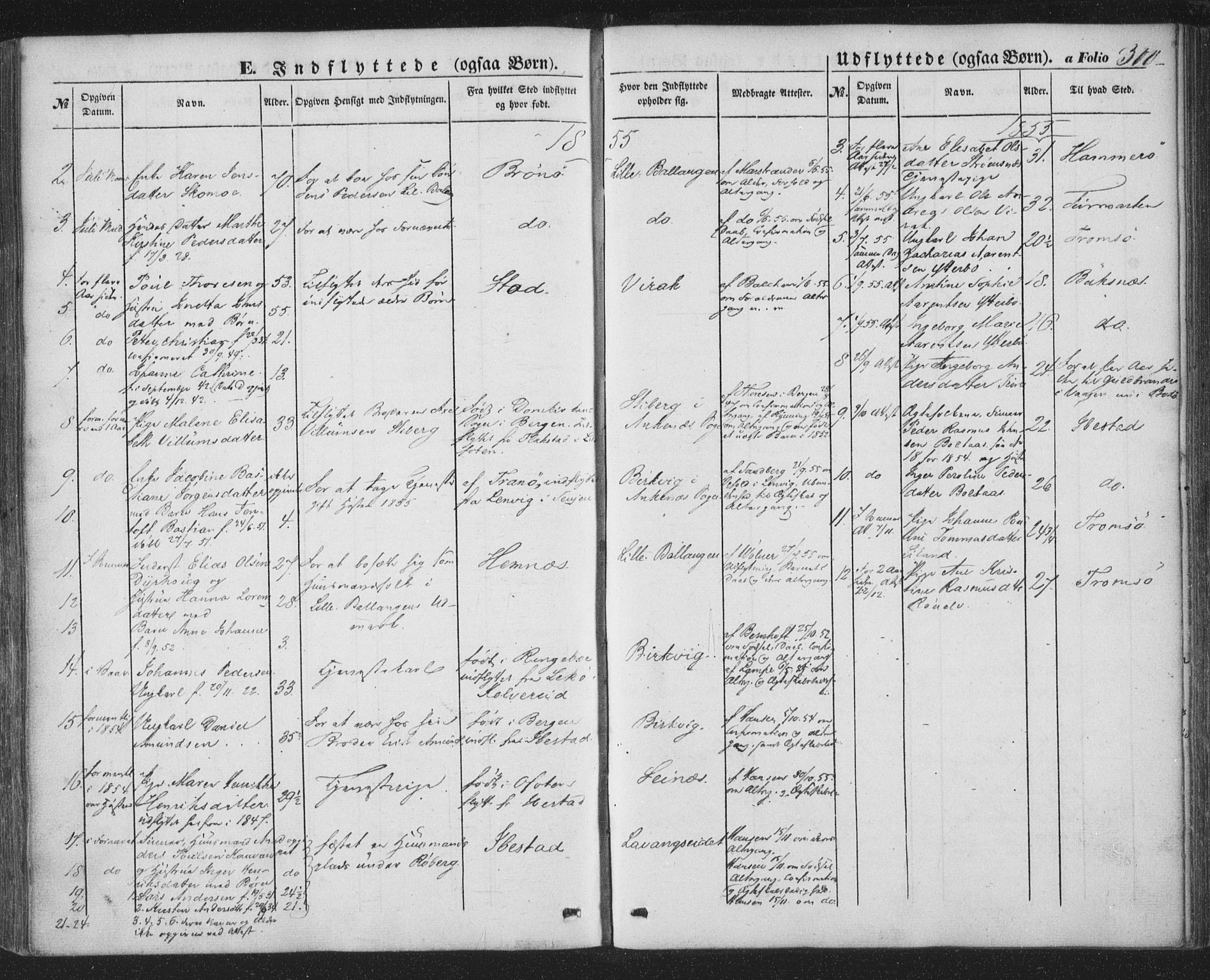 Ministerialprotokoller, klokkerbøker og fødselsregistre - Nordland, AV/SAT-A-1459/863/L0895: Parish register (official) no. 863A07, 1851-1860, p. 300