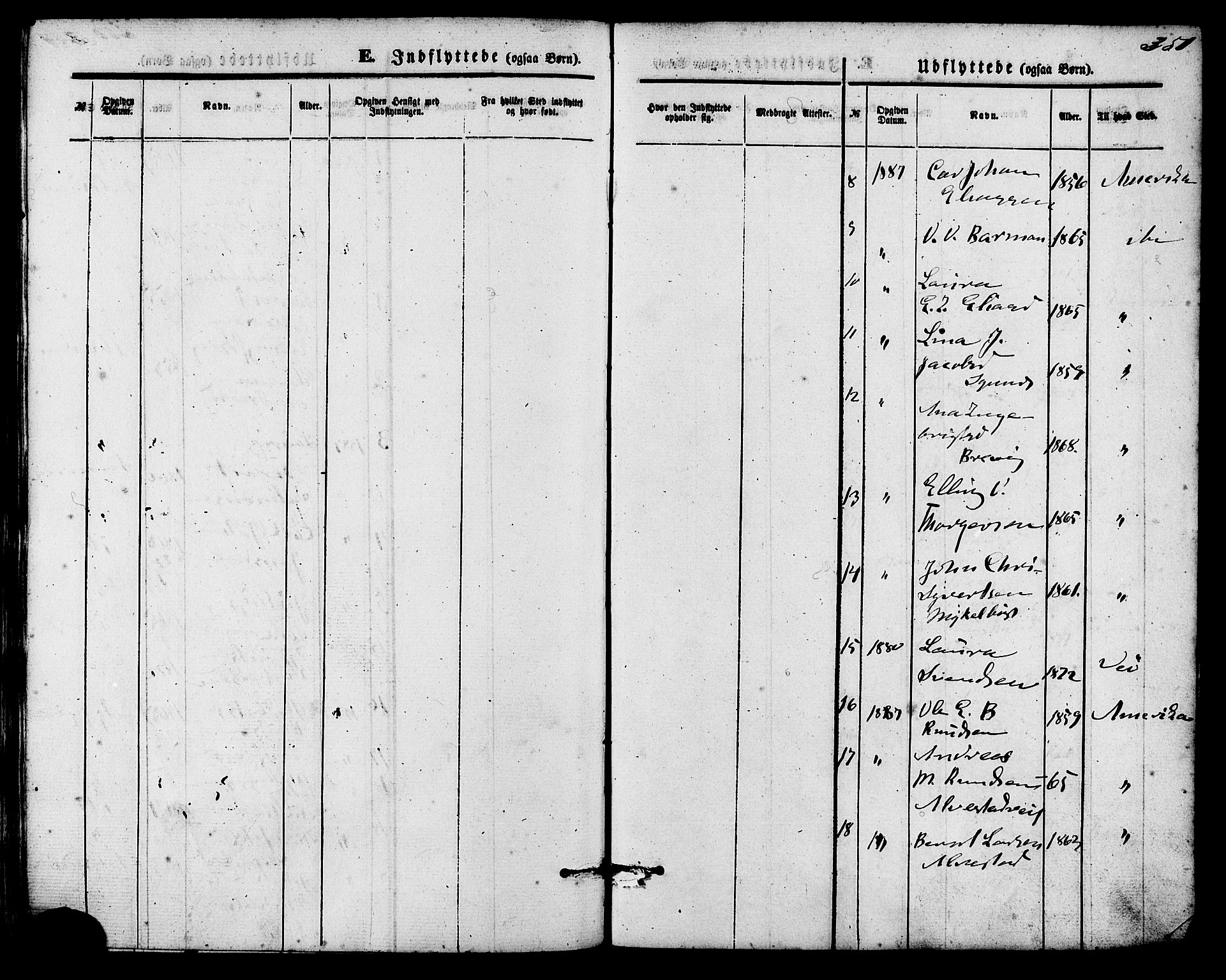 Ministerialprotokoller, klokkerbøker og fødselsregistre - Møre og Romsdal, AV/SAT-A-1454/536/L0500: Parish register (official) no. 536A09, 1876-1889, p. 351