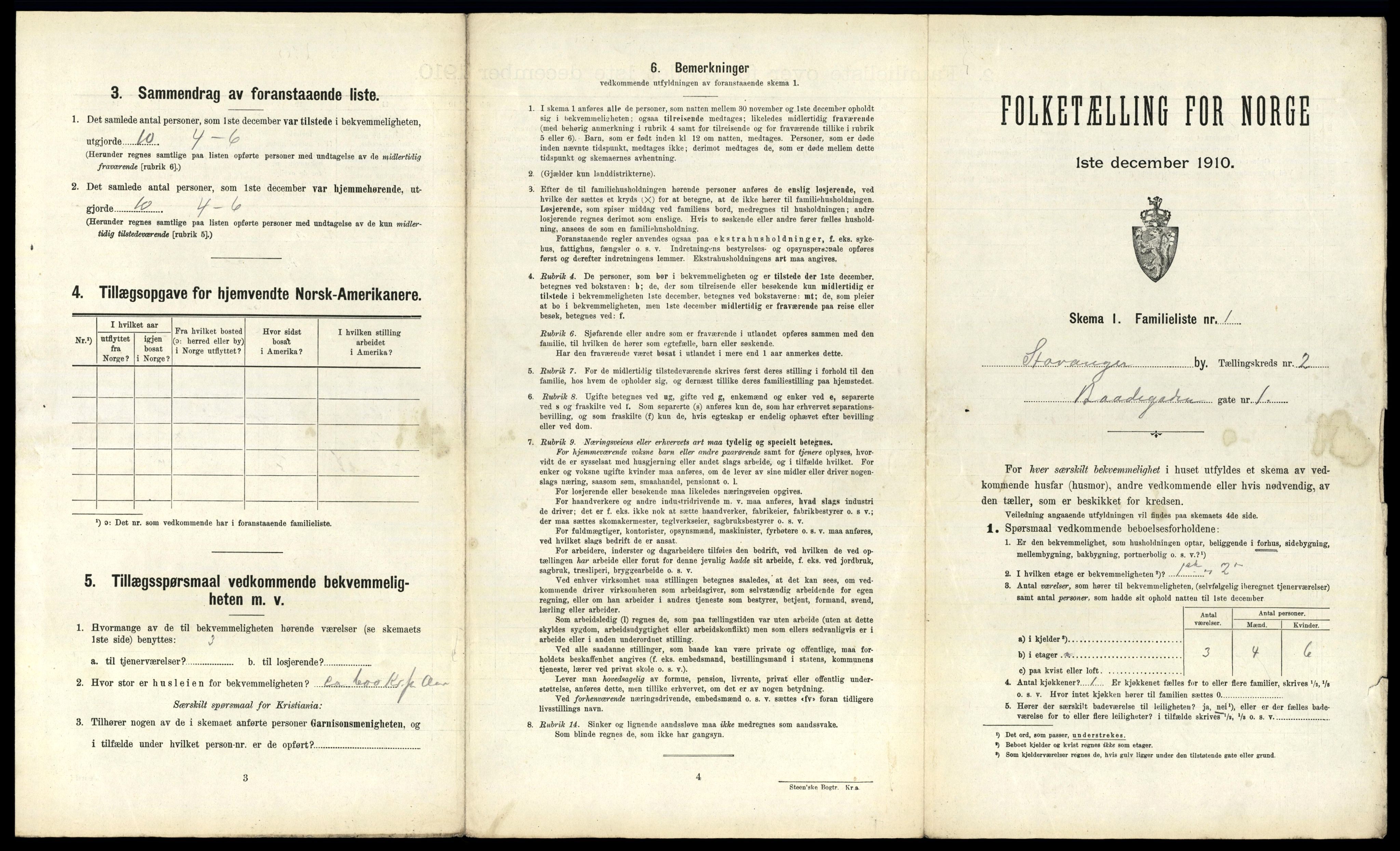 RA, 1910 census for Stavanger, 1910, p. 684