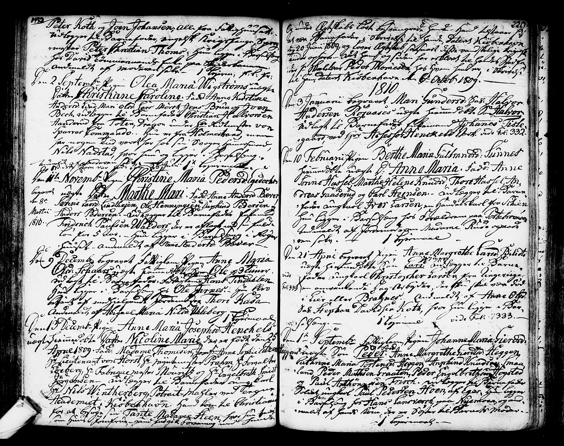 Kongsberg kirkebøker, SAKO/A-22/F/Fa/L0007: Parish register (official) no. I 7, 1795-1816, p. 229