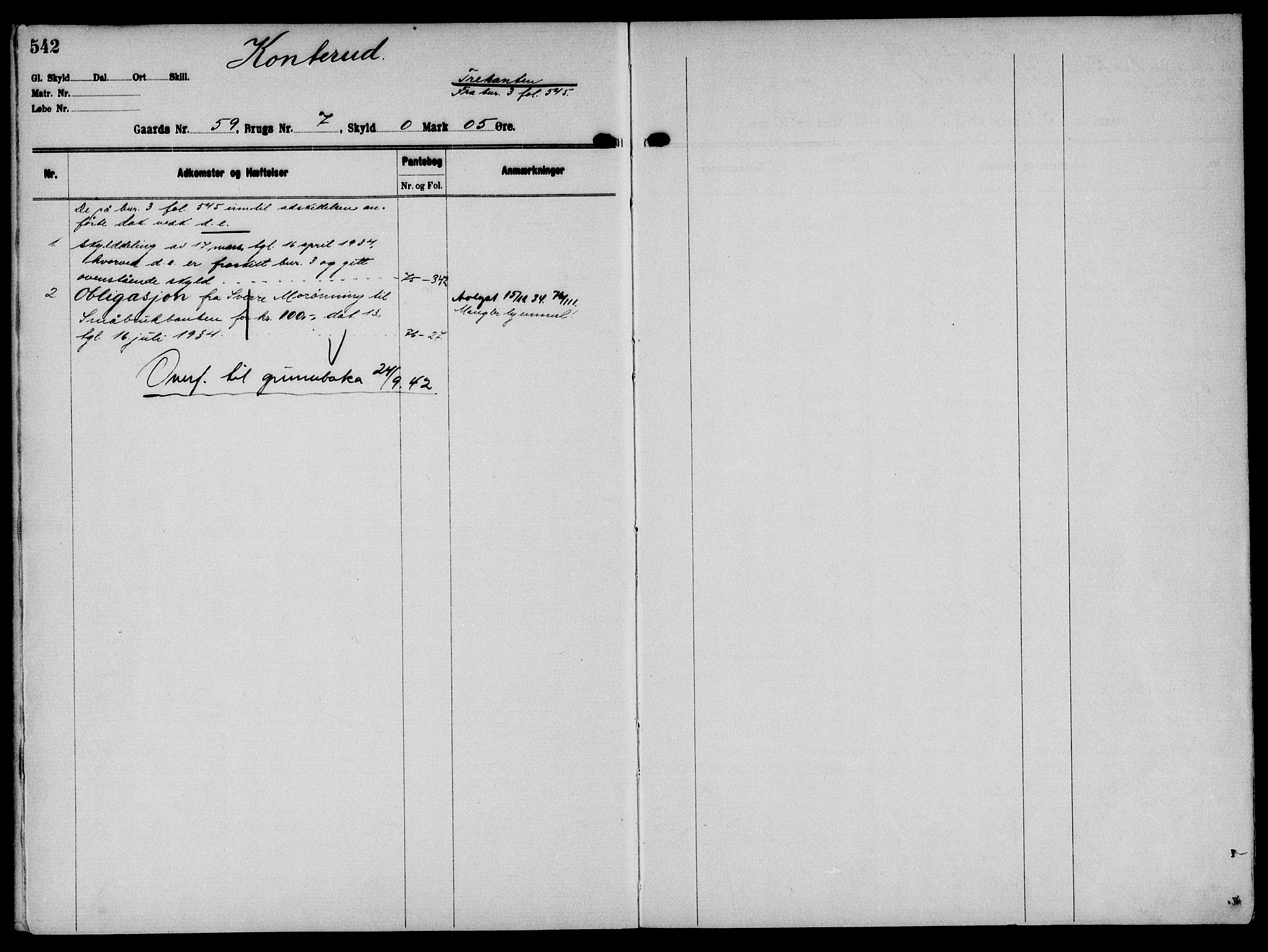 Solør tingrett, AV/SAH-TING-008/H/Ha/Hak/L0004: Mortgage register no. IV, 1900-1935, p. 542