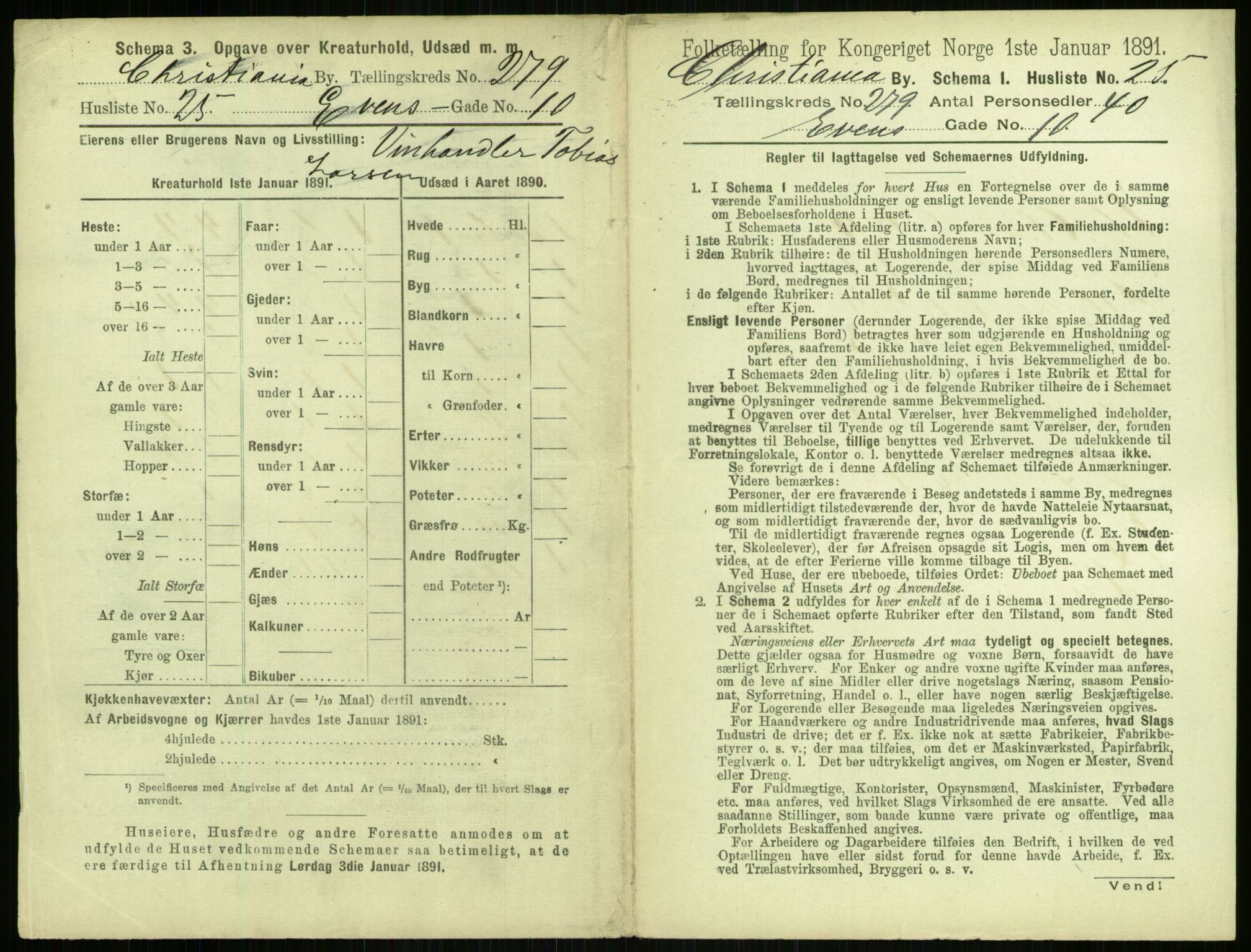 RA, 1891 census for 0301 Kristiania, 1891, p. 169373