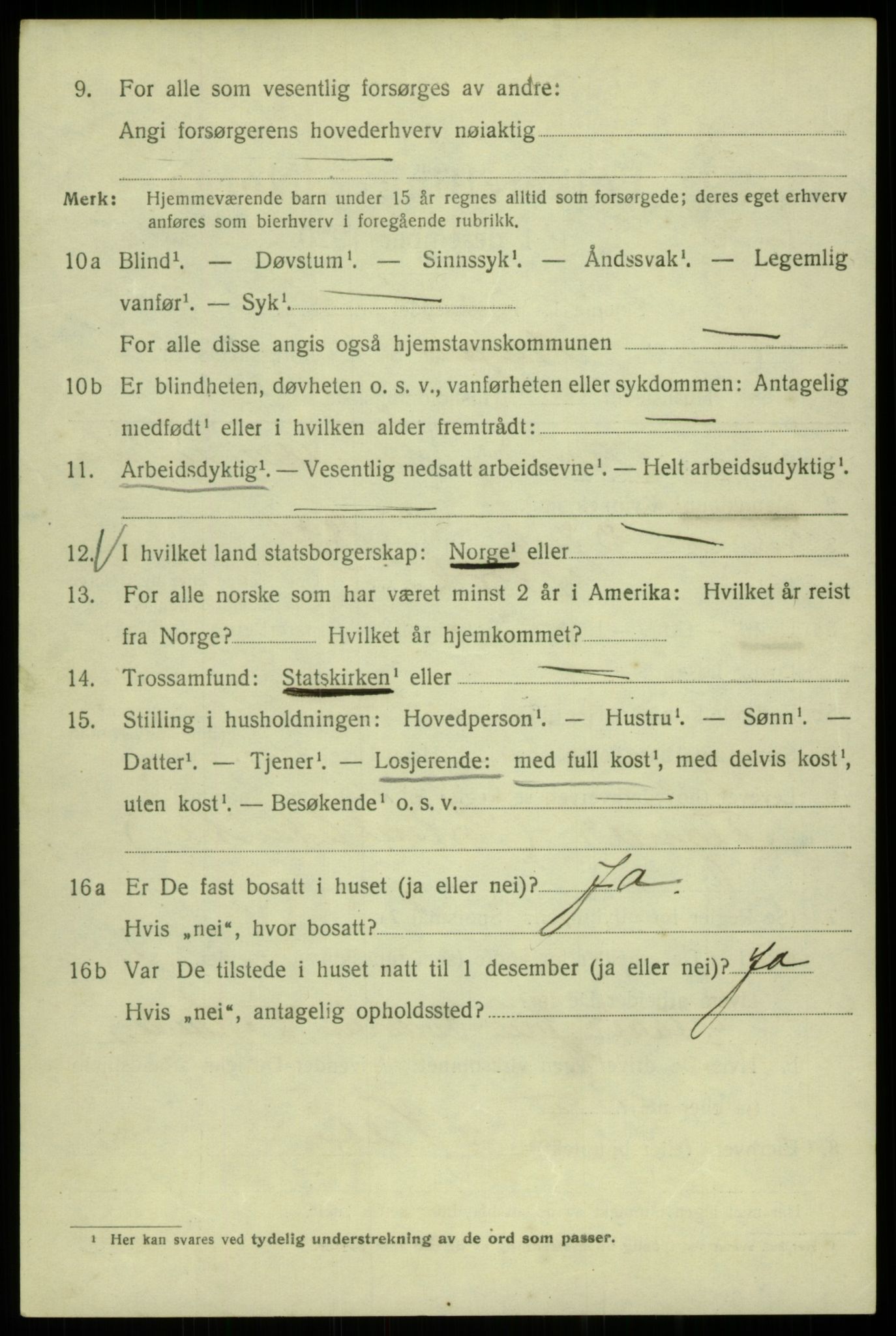 SAB, 1920 census for Bergen, 1920, p. 96293