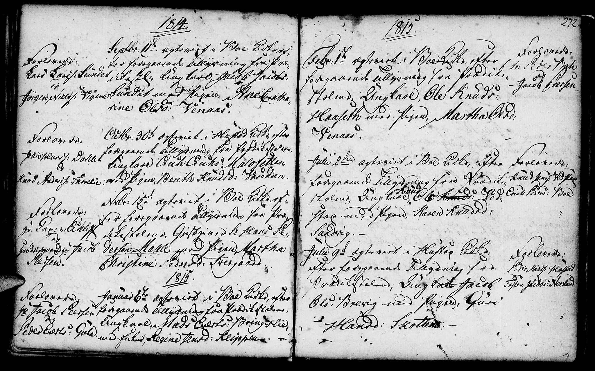 Ministerialprotokoller, klokkerbøker og fødselsregistre - Møre og Romsdal, AV/SAT-A-1454/566/L0761: Parish register (official) no. 566A02 /1, 1767-1817, p. 272