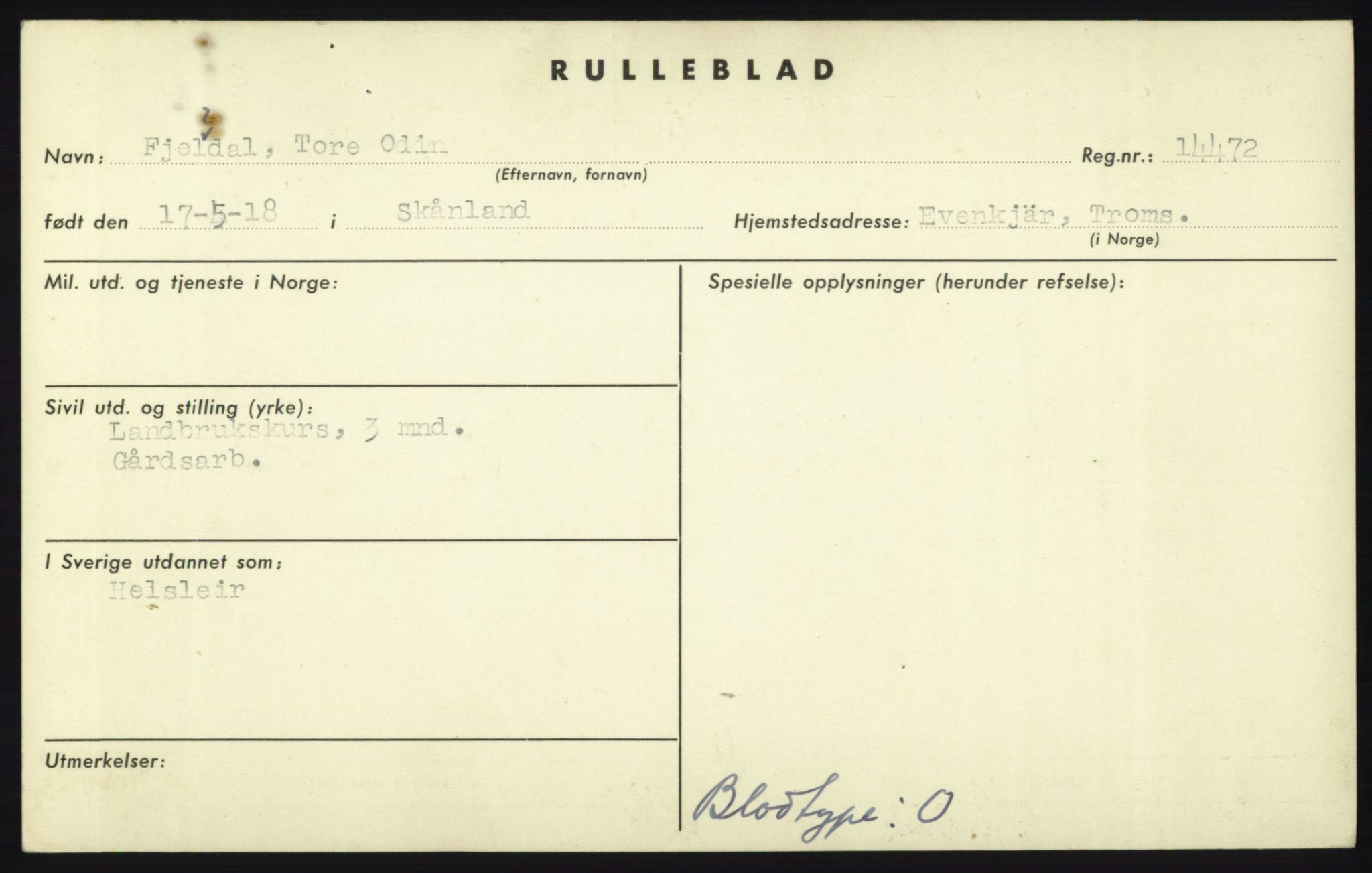 Forsvaret, Troms infanteriregiment nr. 16, AV/RA-RAFA-3146/P/Pa/L0023: Rulleblad for regimentets menige mannskaper, årsklasse 1939, 1939, p. 249