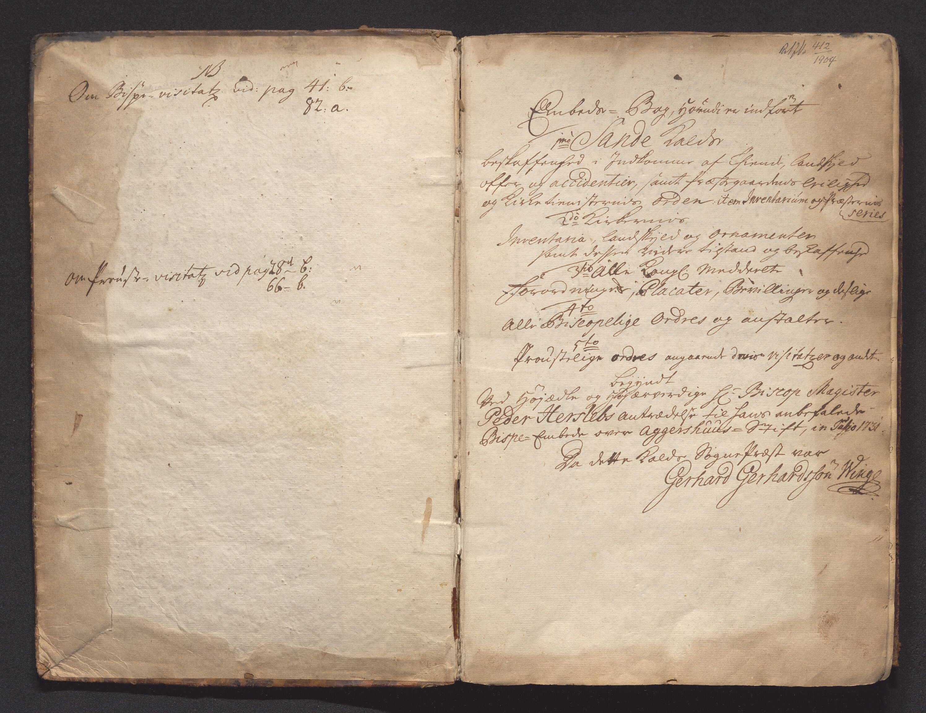 Sande sokneprestkontor, AV/SAKO-A-52/A/Aa/L0001: Kallsbok, 1731-1737