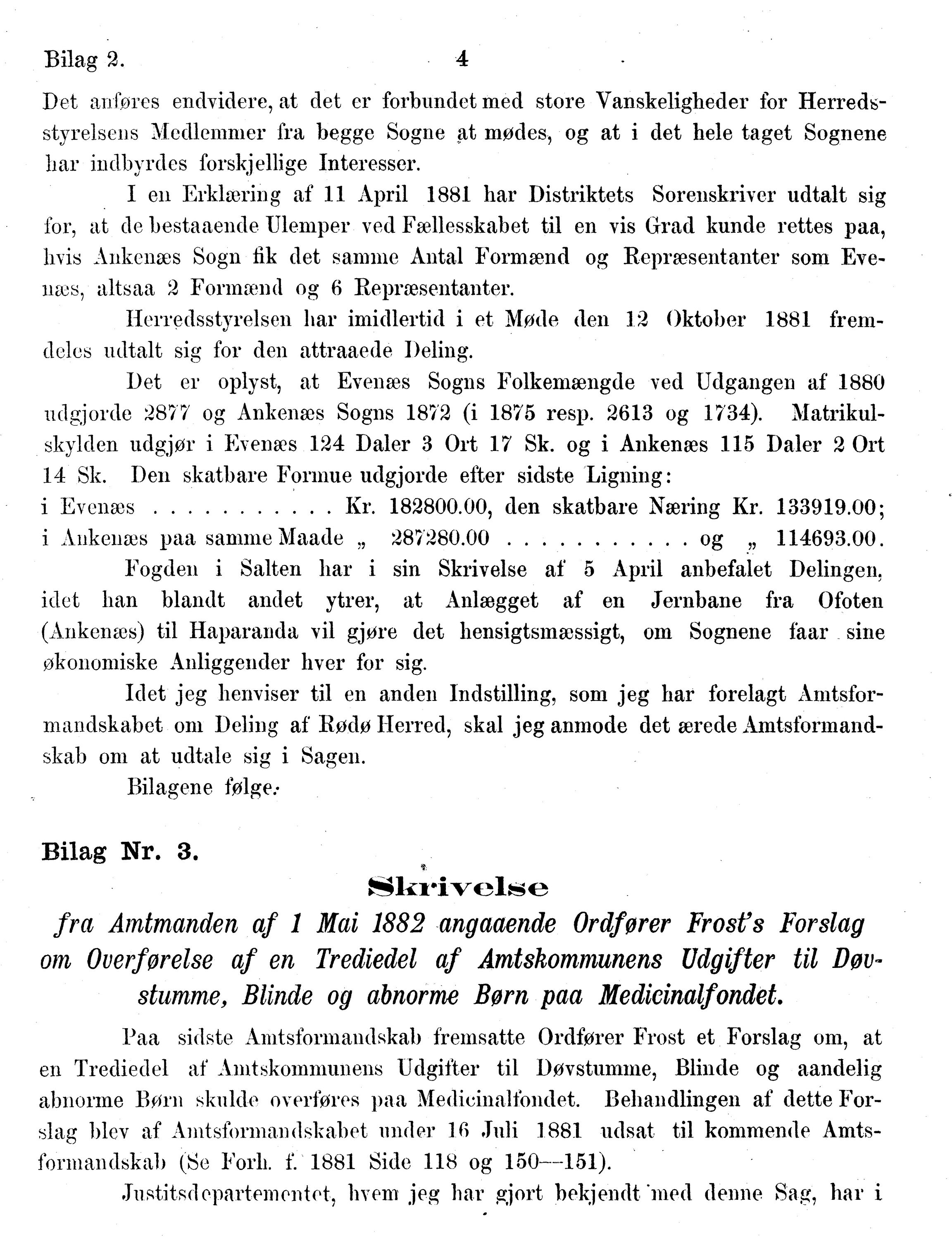 Nordland Fylkeskommune. Fylkestinget, AIN/NFK-17/176/A/Ac/L0014: Fylkestingsforhandlinger 1881-1885, 1881-1885