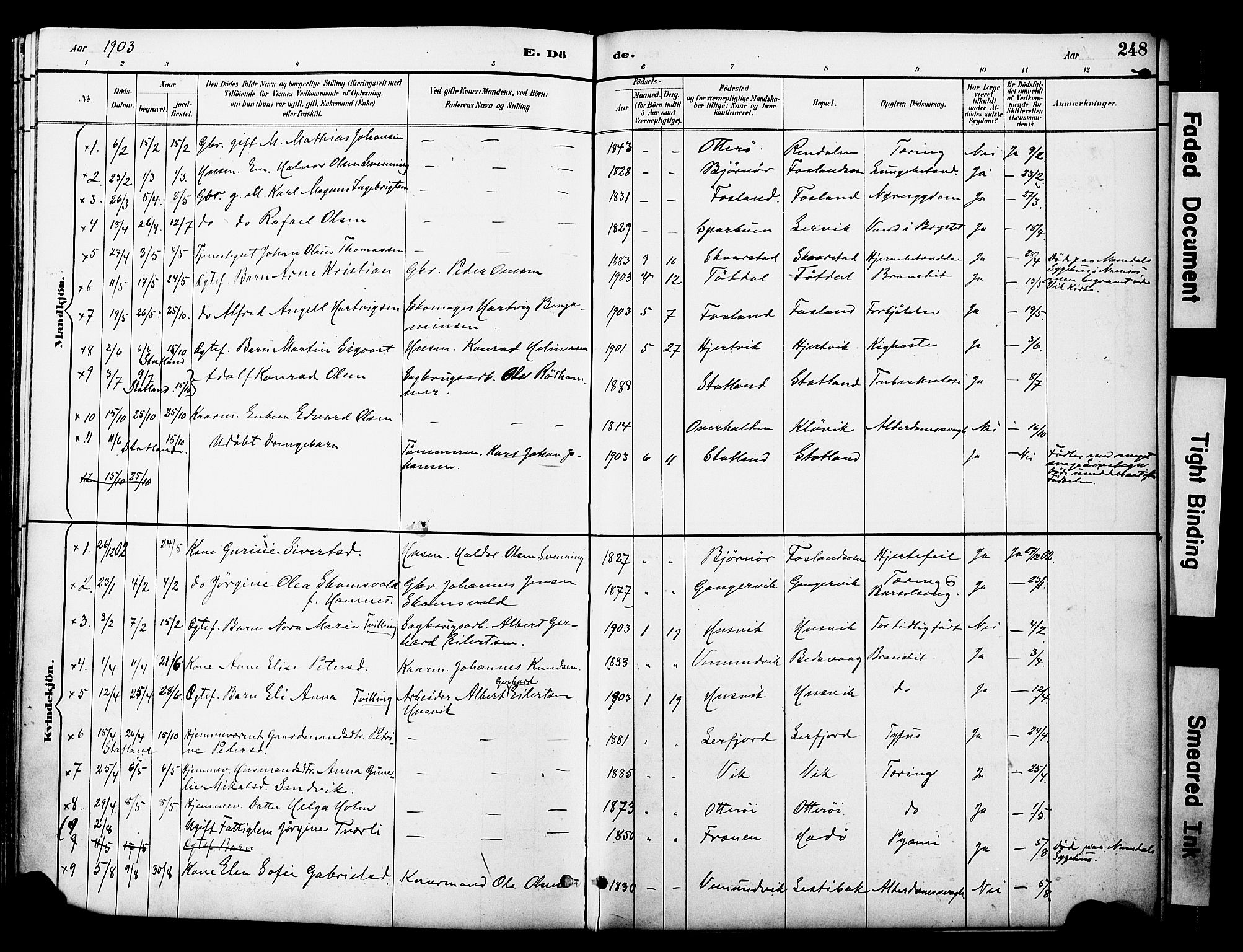 Ministerialprotokoller, klokkerbøker og fødselsregistre - Nord-Trøndelag, SAT/A-1458/774/L0628: Parish register (official) no. 774A02, 1887-1903, p. 248