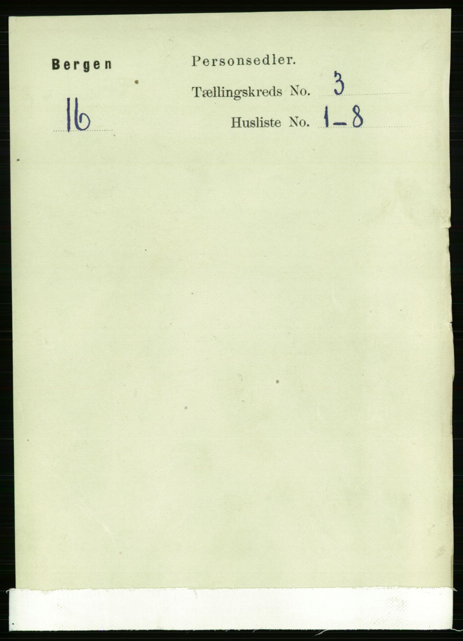 RA, 1891 Census for 1301 Bergen, 1891, p. 11299