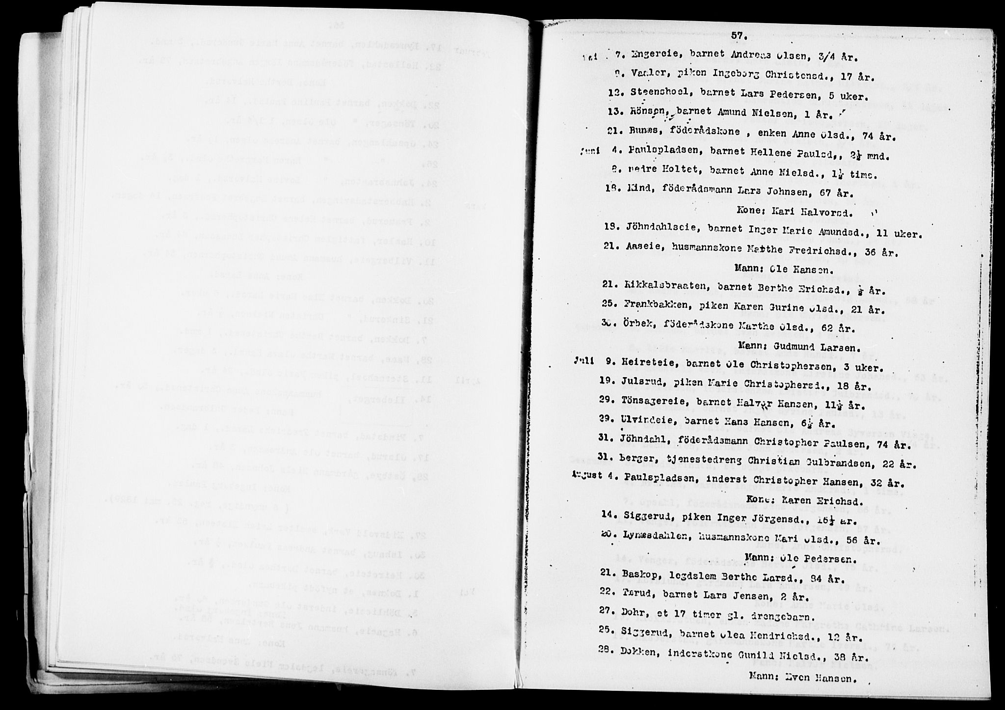 Eidsvoll prestekontor Kirkebøker, AV/SAO-A-10888/O/Oa/L0005: Other parish register no. 5, 1815-1865, p. 57