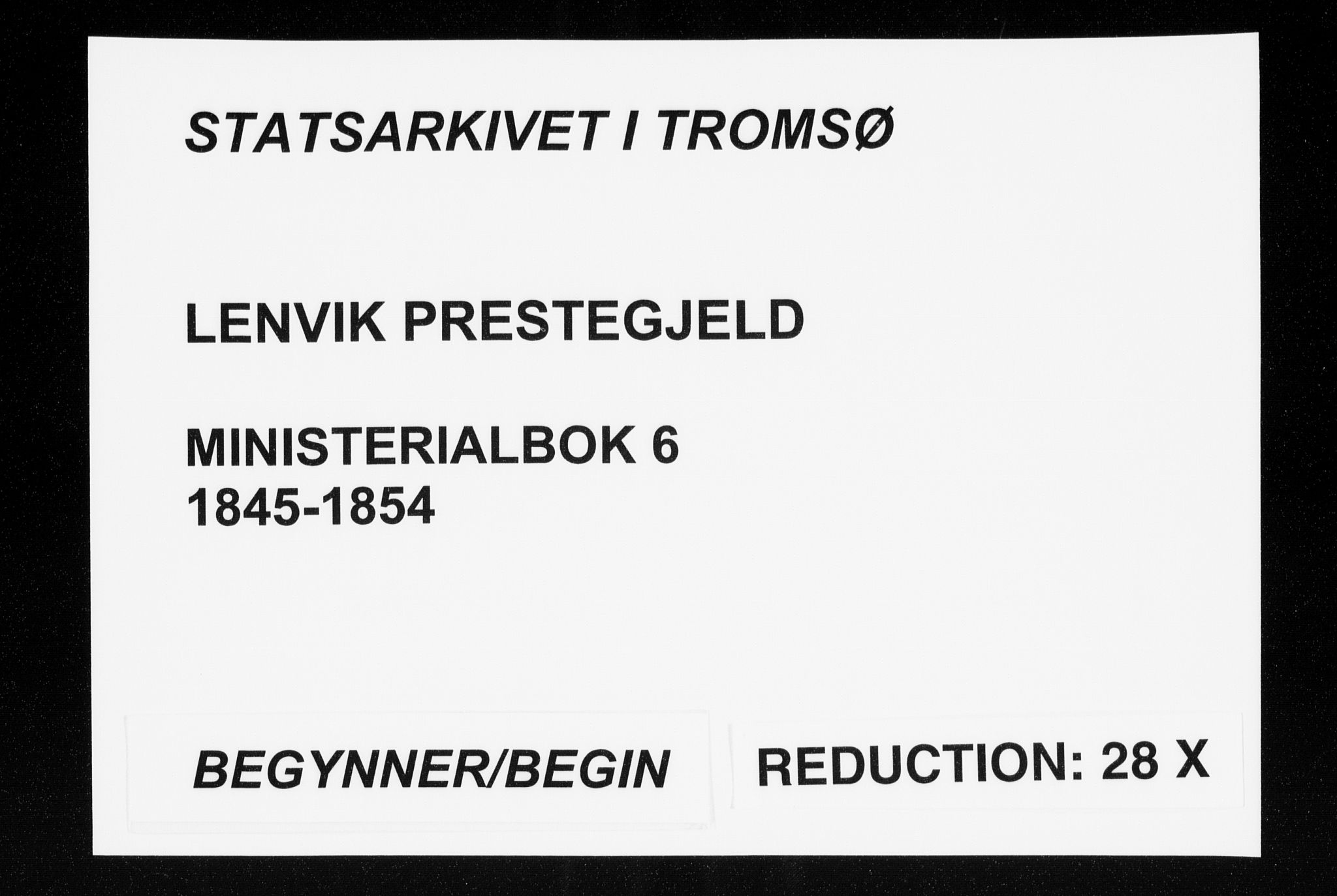 Lenvik sokneprestembete, AV/SATØ-S-1310/H/Ha/Haa/L0006kirke: Parish register (official) no. 6, 1845-1854