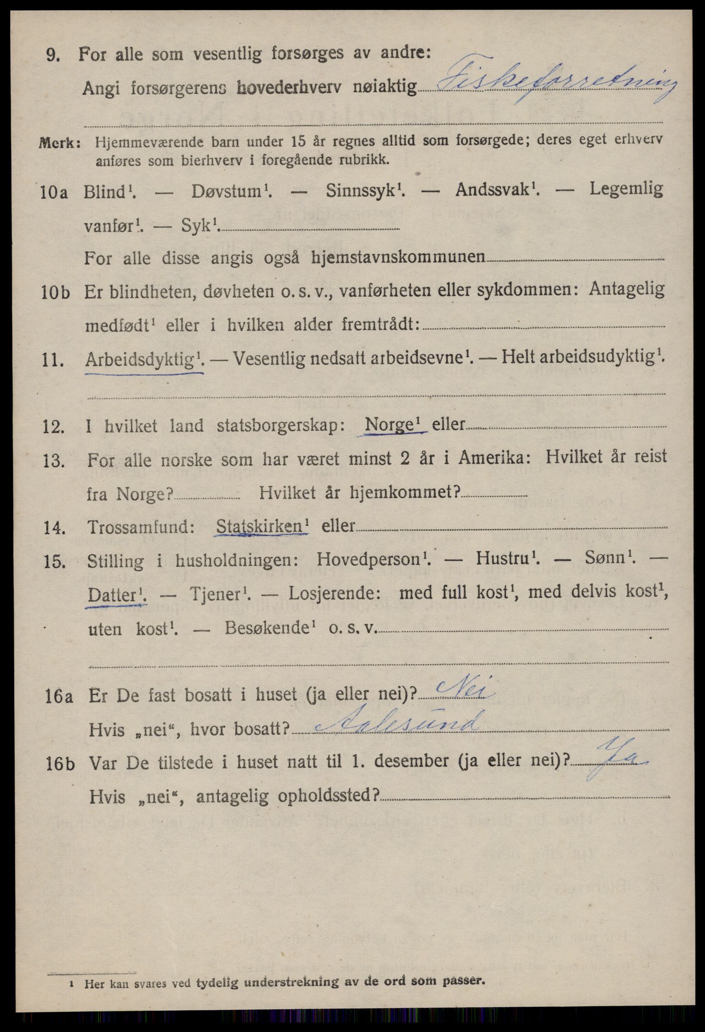 SAT, 1920 census for Sykkylven, 1920, p. 5698