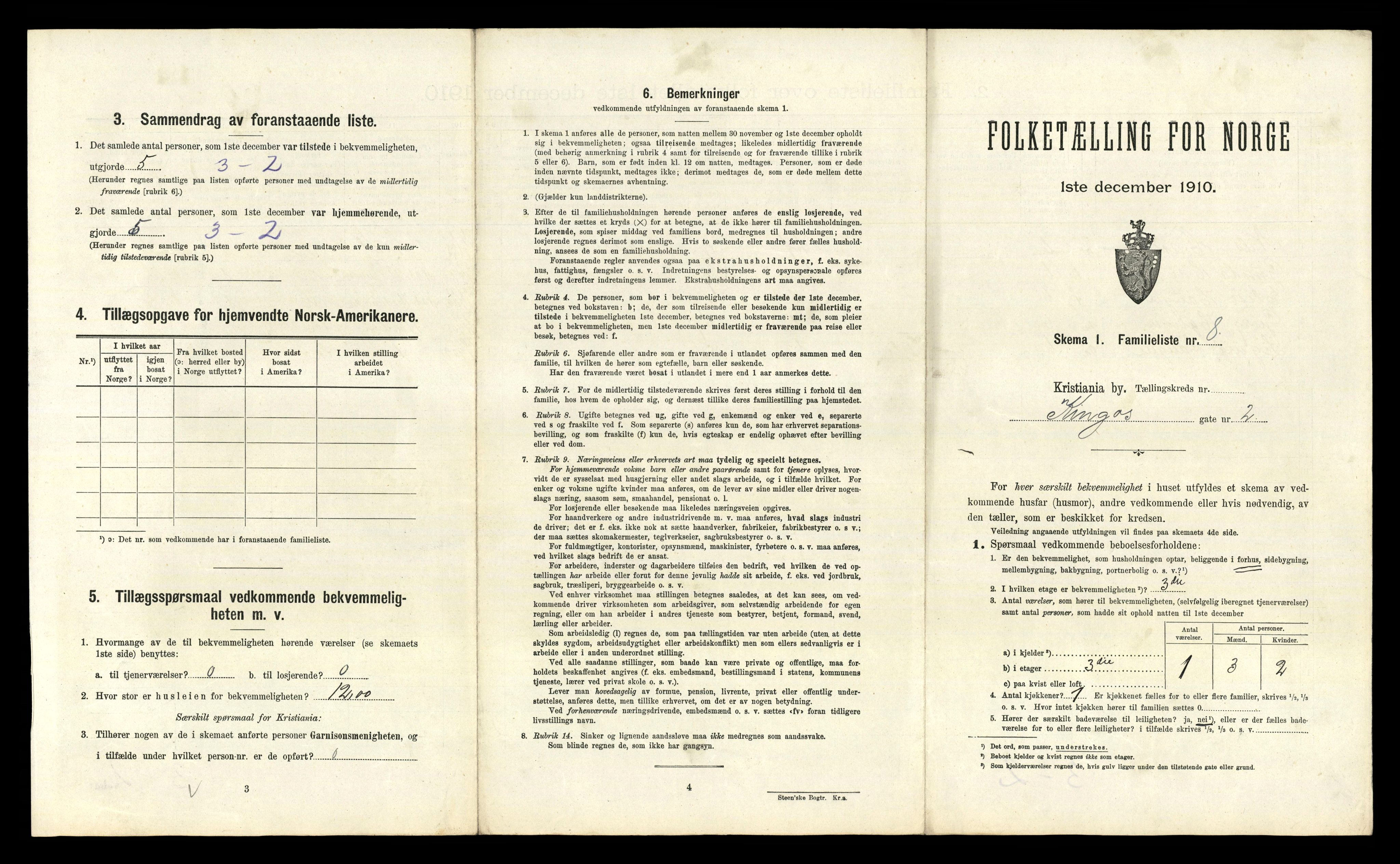 RA, 1910 census for Kristiania, 1910, p. 48159