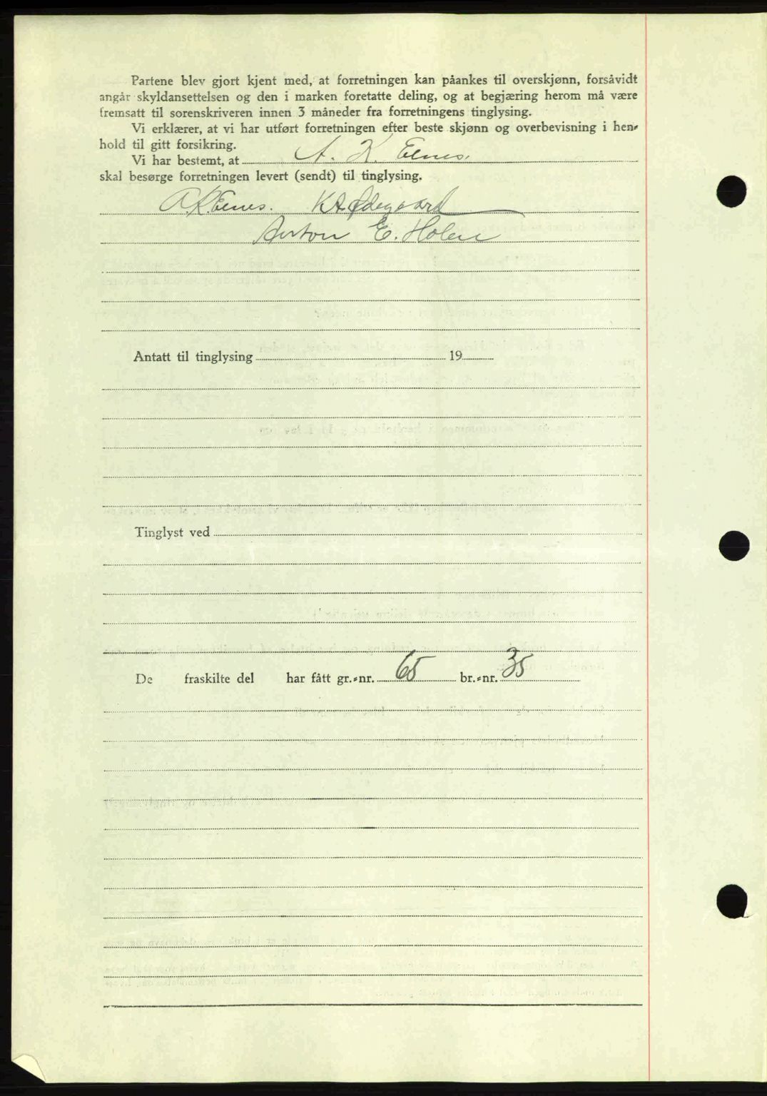 Romsdal sorenskriveri, AV/SAT-A-4149/1/2/2C: Mortgage book no. A10, 1941-1941, Diary no: : 1555/1941