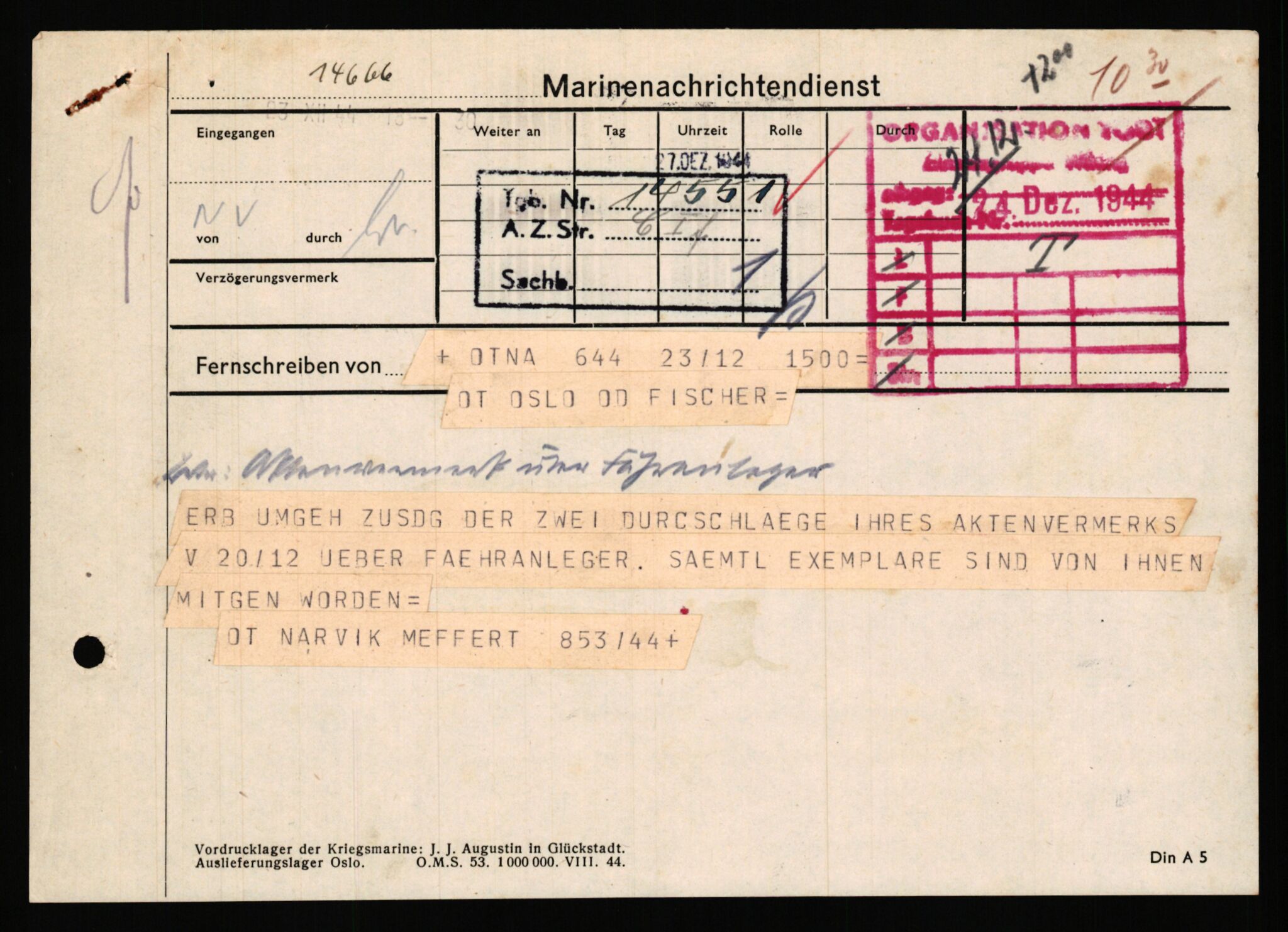 Tyske arkiver, Organisation Todt (OT), Einsatzgruppe Wiking, AV/RA-RAFA-2188/1/E/E2/E2d/L0023: Fähren und Anlegen, 1942-1944, p. 190