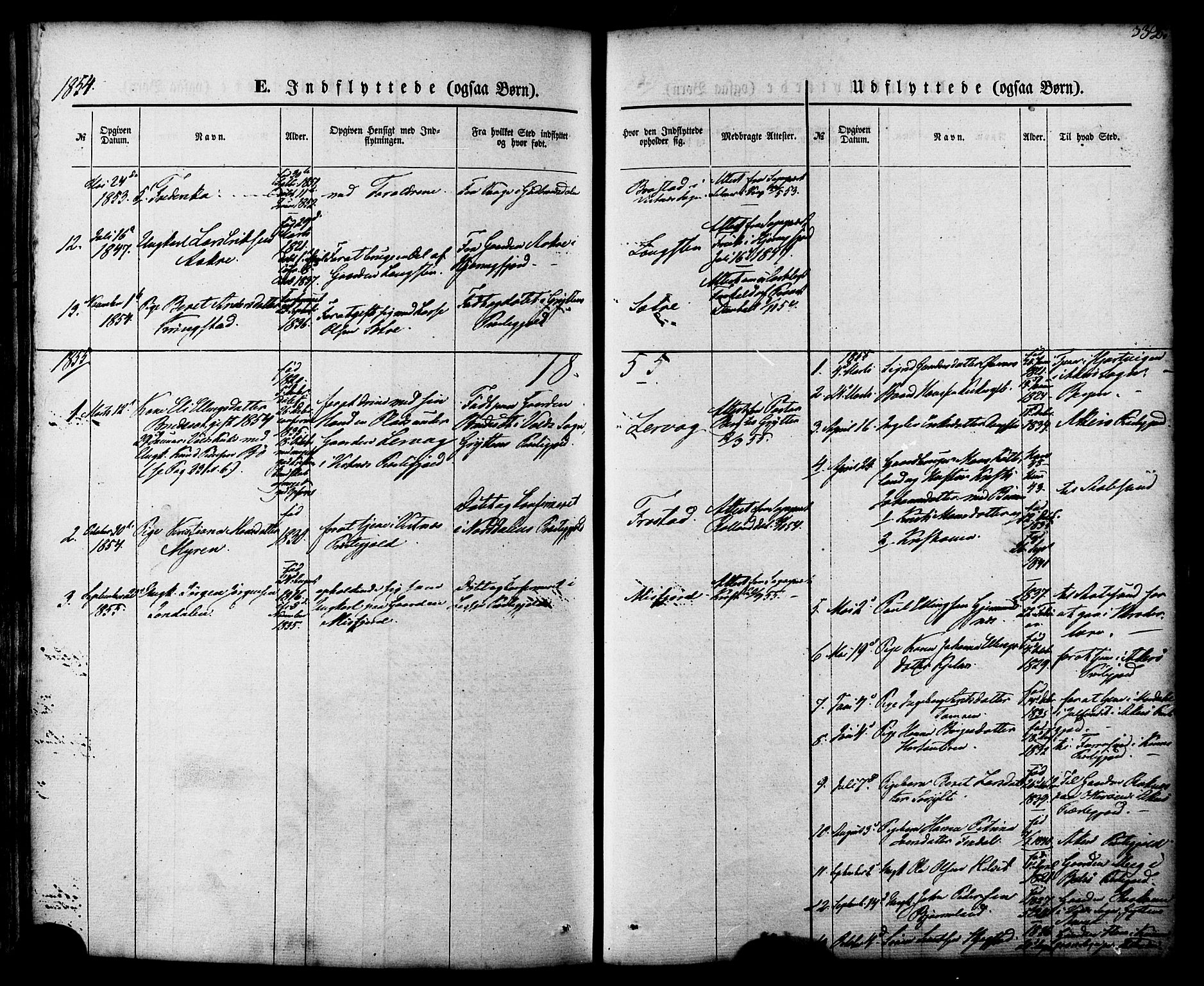 Ministerialprotokoller, klokkerbøker og fødselsregistre - Møre og Romsdal, AV/SAT-A-1454/539/L0529: Parish register (official) no. 539A02, 1848-1872, p. 332