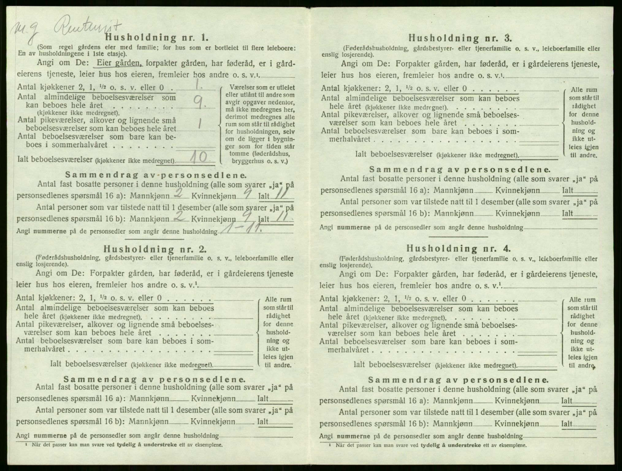 SAKO, 1920 census for Lier, 1920, p. 2408