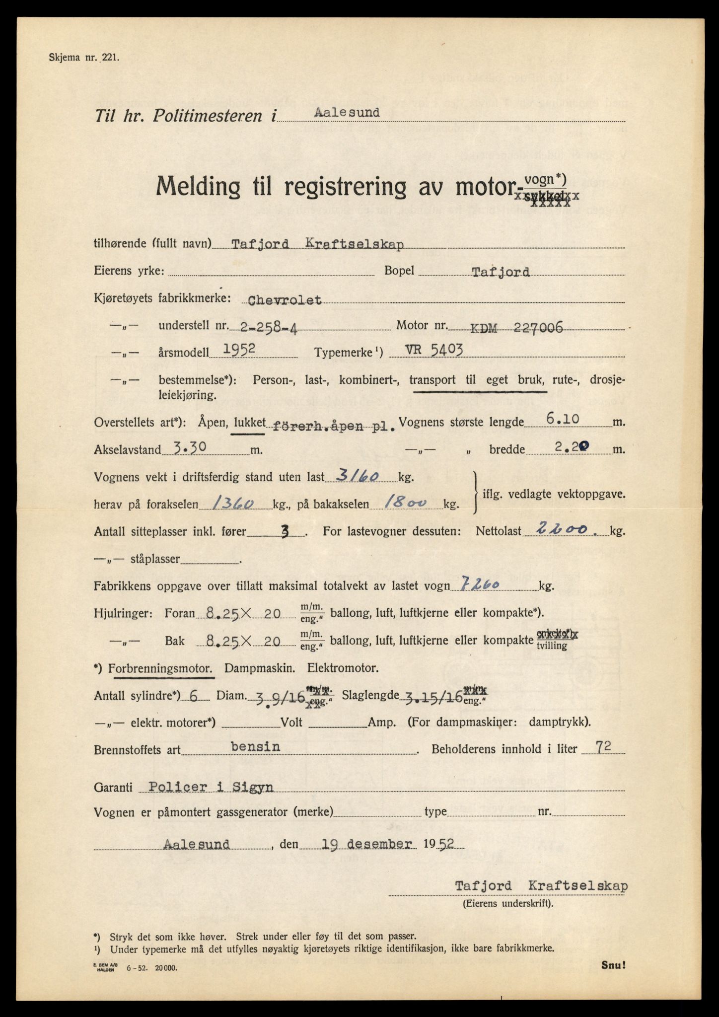 Møre og Romsdal vegkontor - Ålesund trafikkstasjon, AV/SAT-A-4099/F/Fe/L0015: Registreringskort for kjøretøy T 1700 - T 1850, 1927-1998, p. 2425