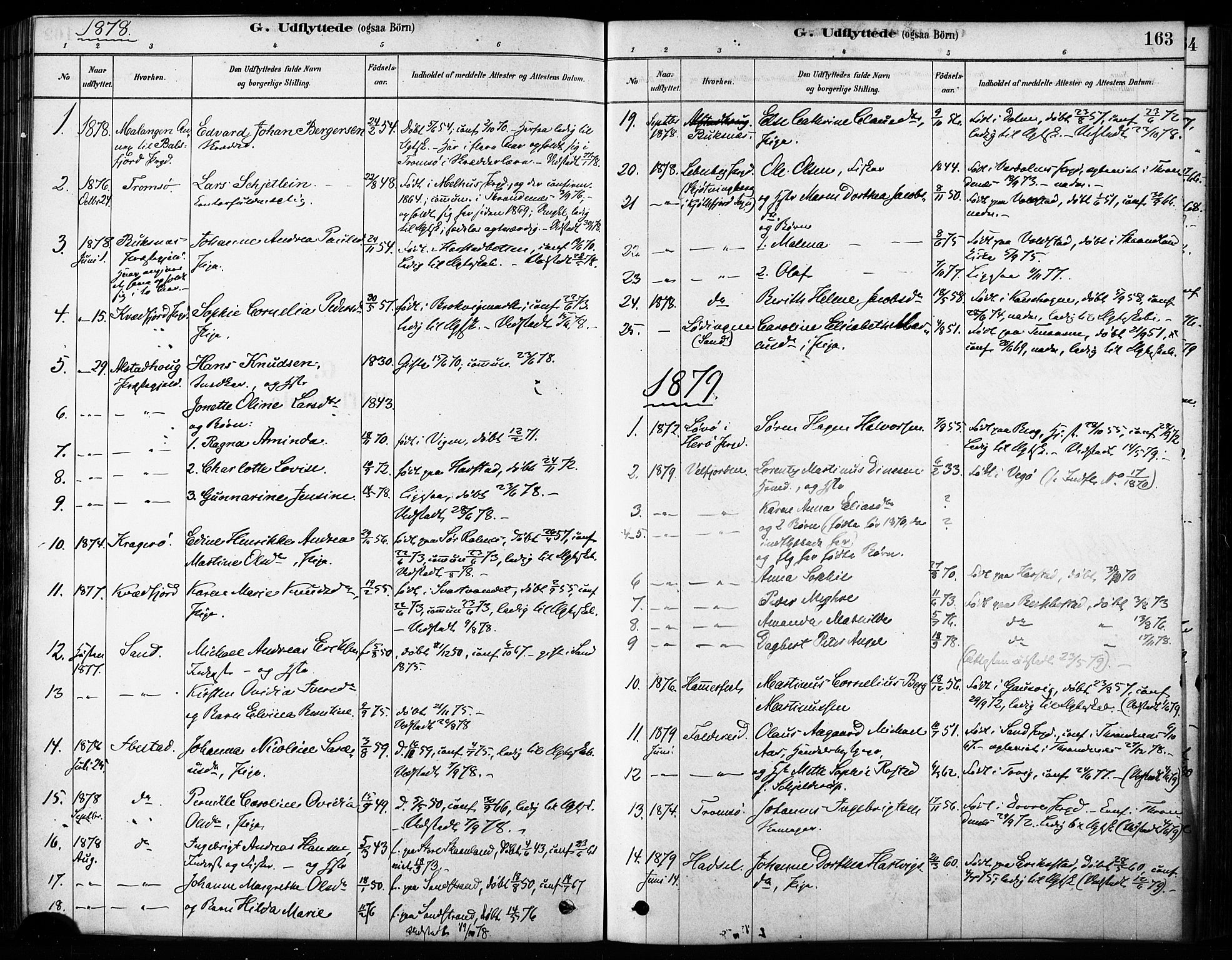 Trondenes sokneprestkontor, SATØ/S-1319/H/Ha/L0015kirke: Parish register (official) no. 15, 1878-1889, p. 163