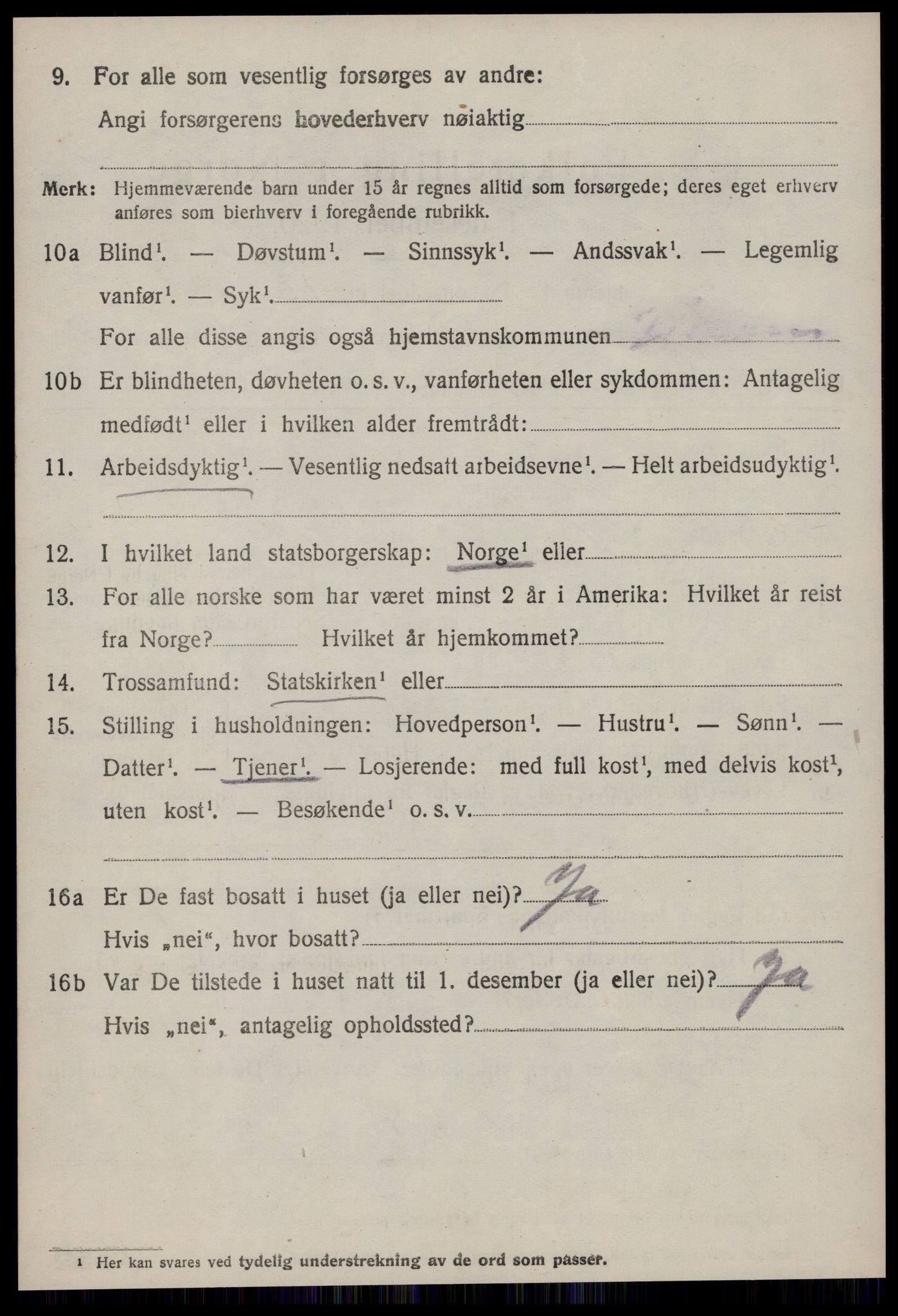 SAT, 1920 census for Haram, 1920, p. 2238