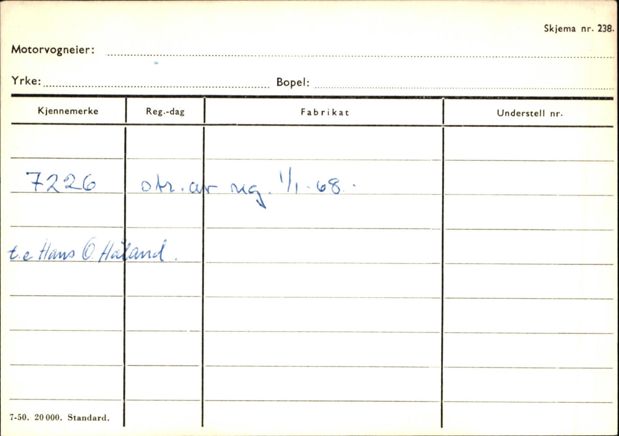 Statens vegvesen, Sogn og Fjordane vegkontor, SAB/A-5301/4/F/L0125: Eigarregister Sogndal V-Å. Aurland A-Å. Fjaler A-N, 1945-1975, p. 2212